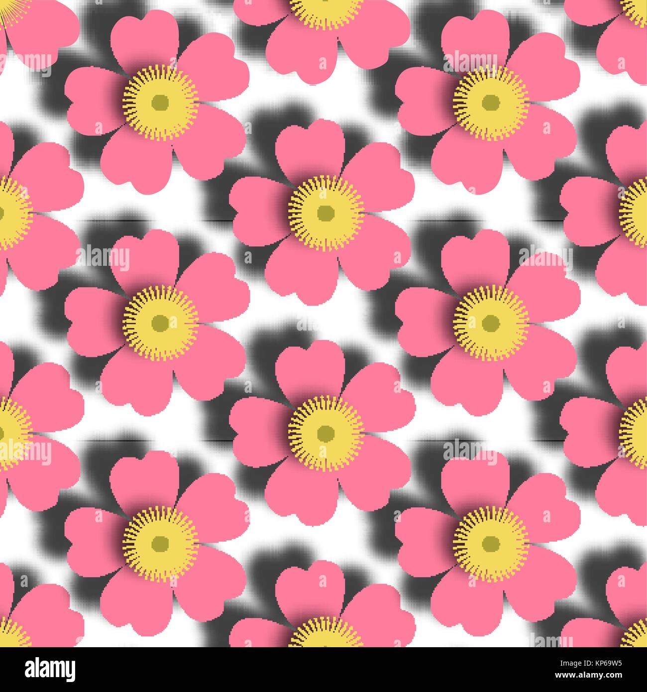 Romantic floral background. Flower. Japanese daisies Stock Vector Image