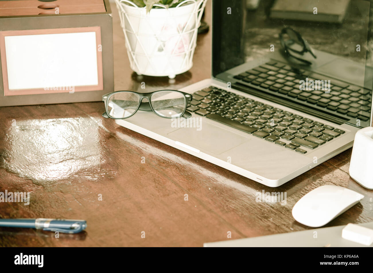 computer laptop vintage Stock Photo - Alamy