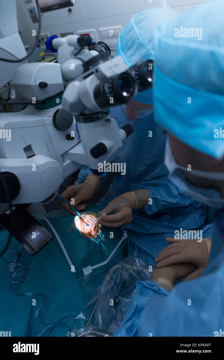 RETINAL DETACHMENT, SURGERY Stock Photo Alamy