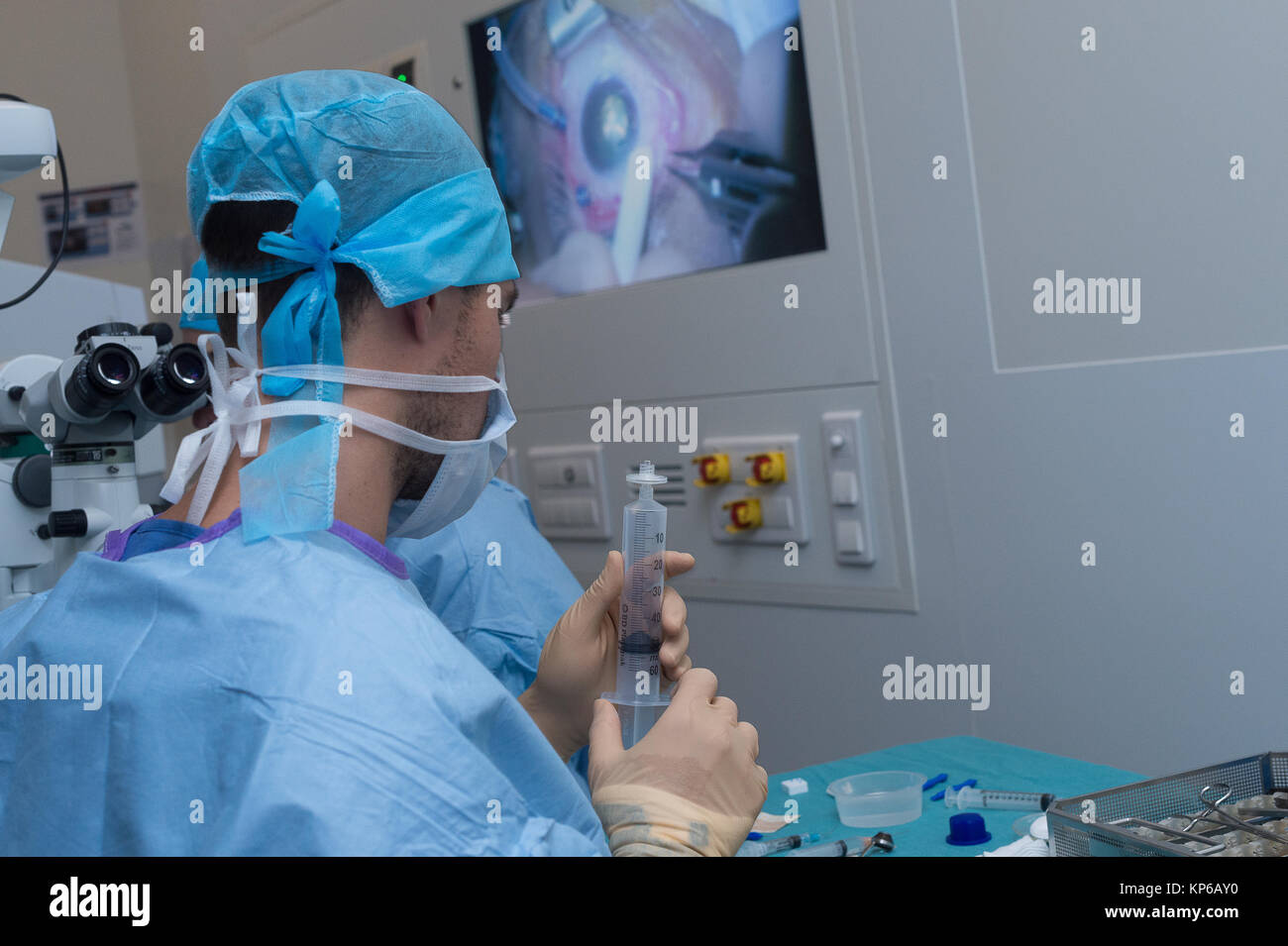 RETINAL DETACHMENT, SURGERY Stock Photo Alamy