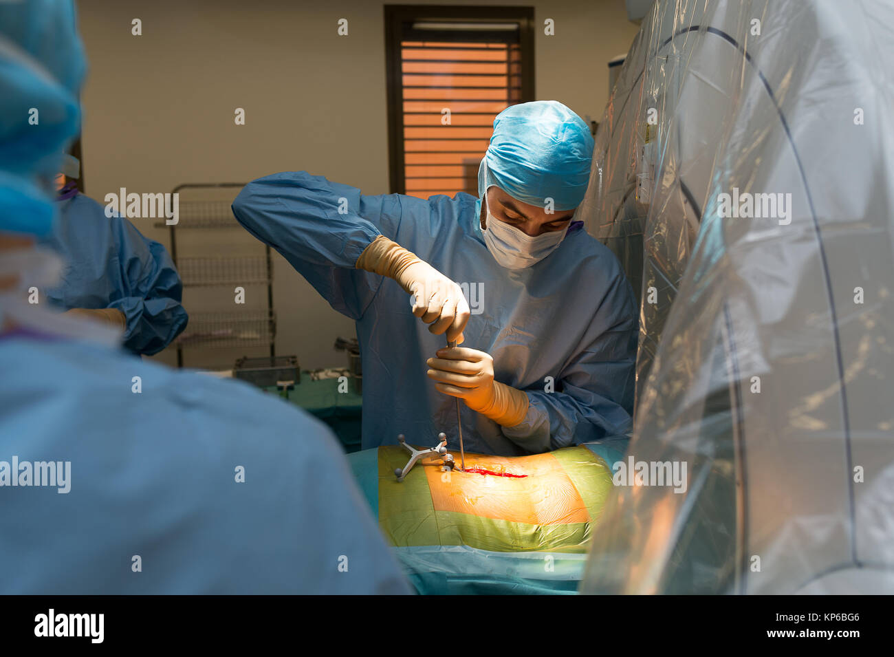 SPINE SURGERY Stock Photo