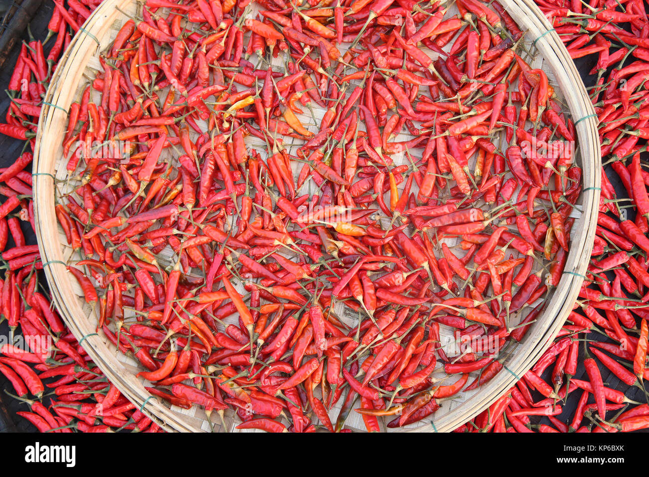 Red chili peppers. Hoi An. Vietnam Stock Photo Alamy
