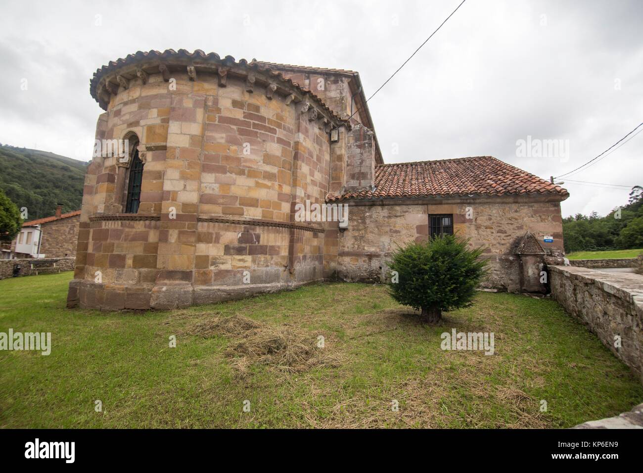 Santa Maria de Yermo is a romanesque church in Cantabria Spain Stock Photo  - Alamy