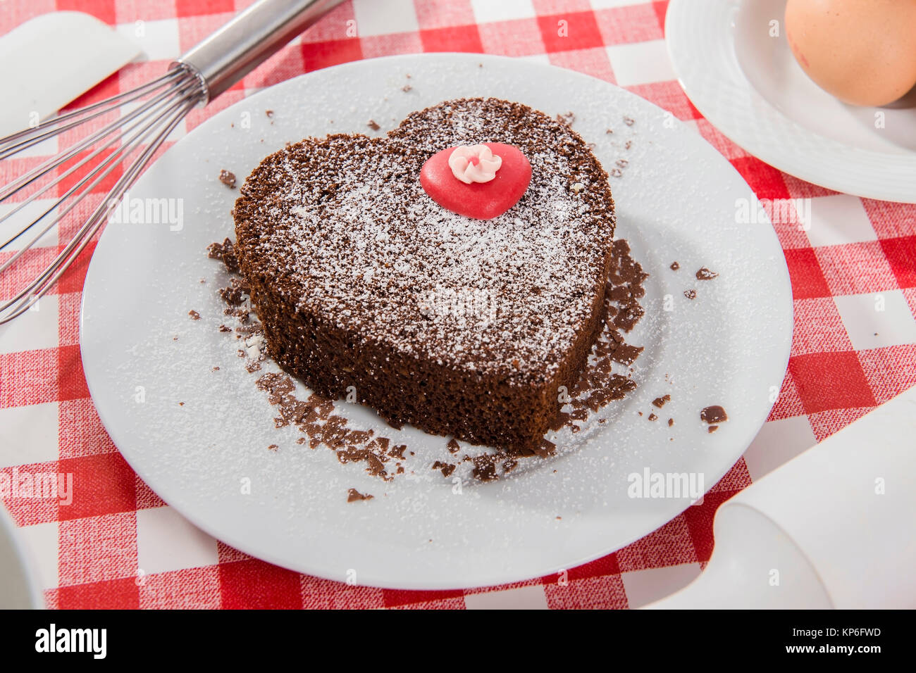 Herztorte - cake of heart Stock Photo