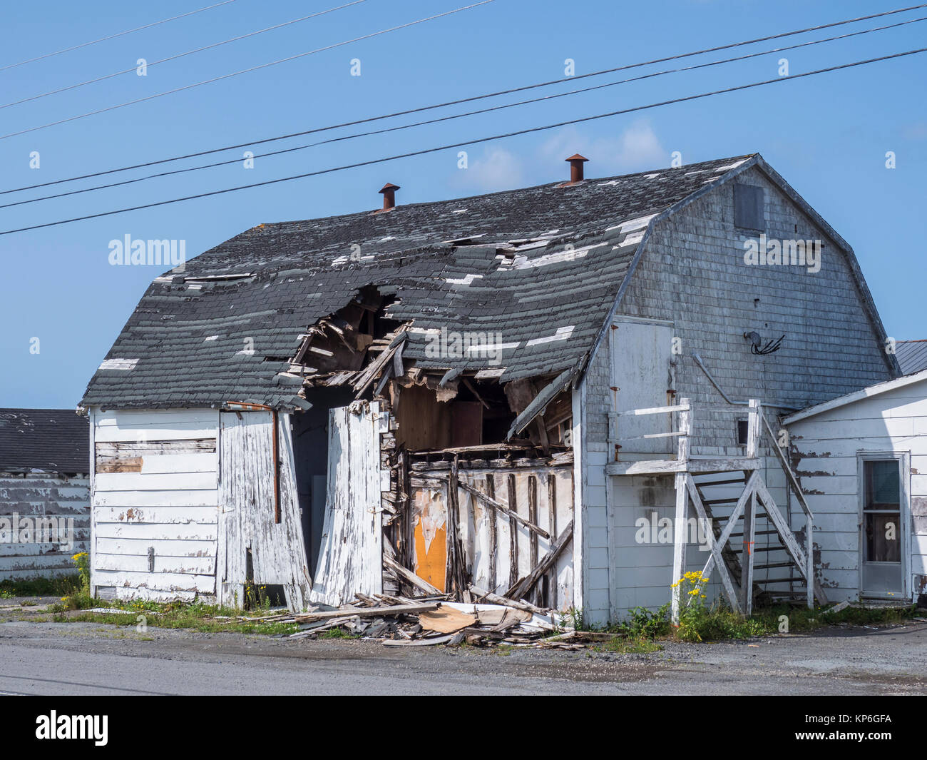 Old Barn In Need Of Repair Marie Joseph Nova Scotia Canada