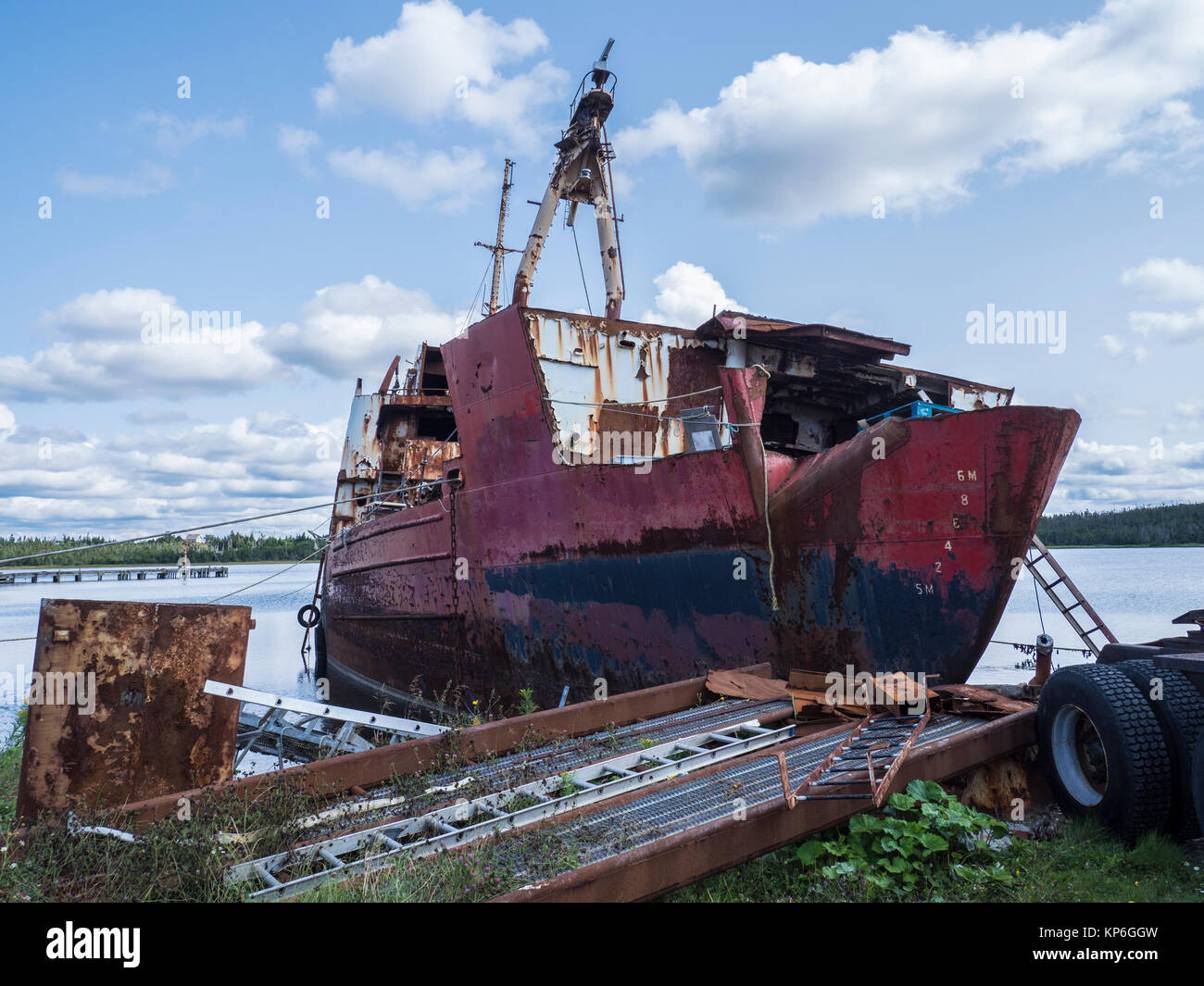 Derelict ship, Marie Joseph, Nova Scotia, Canada Stock Photo Alamy
