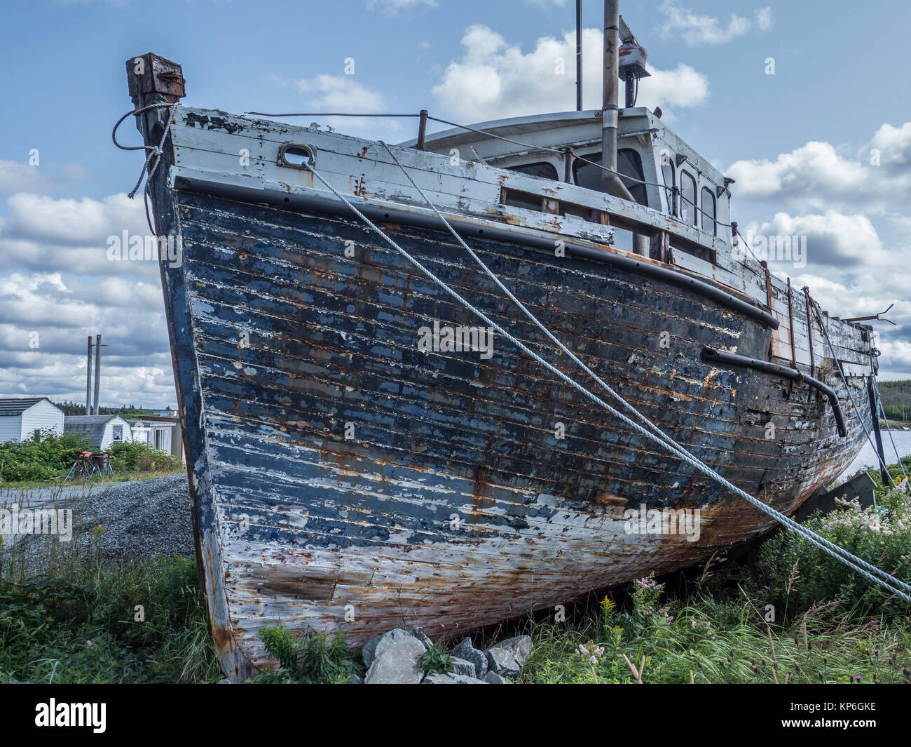 Derelict boat, Marie Joseph, Nova Scotia, Canada Stock Photo Alamy