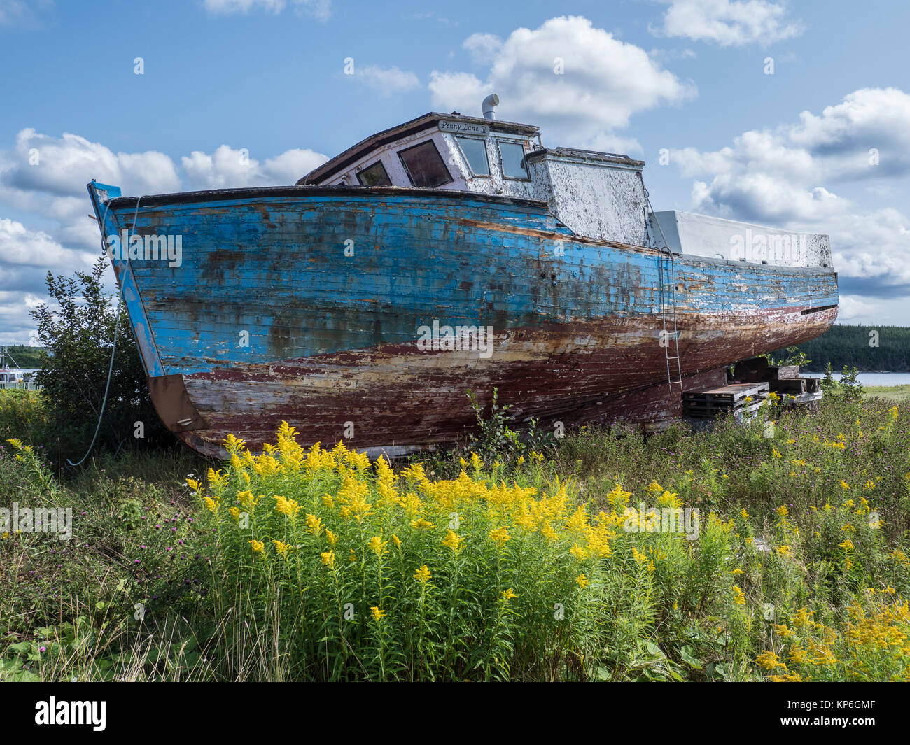 Derelict boat, Marie Joseph, Nova Scotia, Canada Stock Photo Alamy