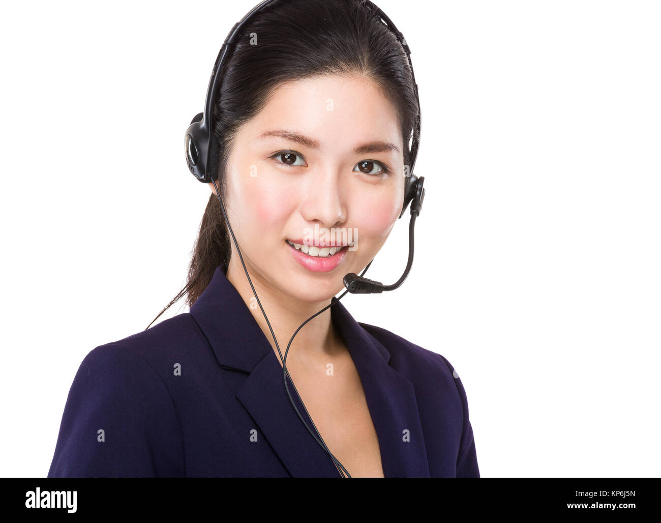 Customer services operator Stock Photo - Alamy