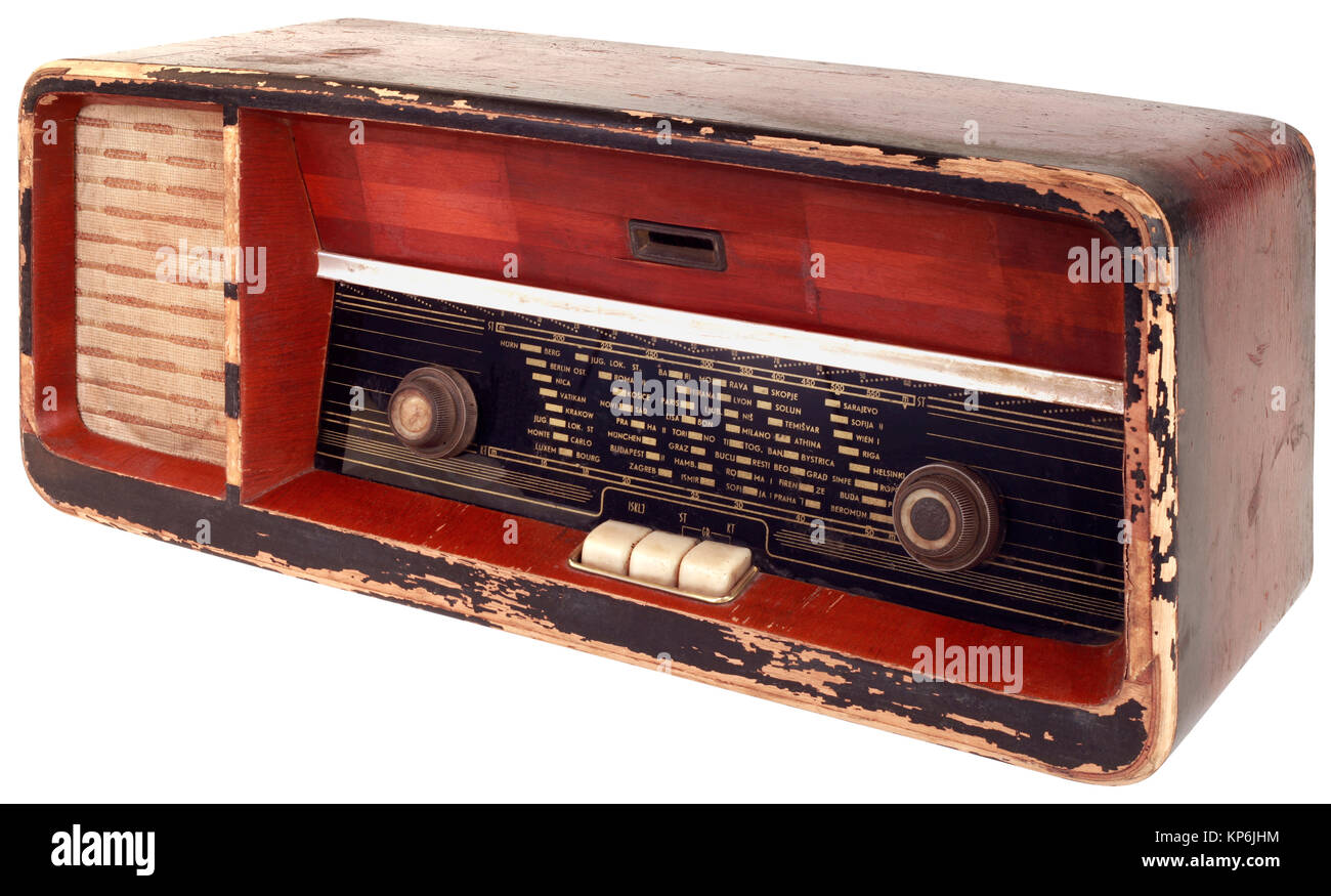 Old Radio Cutout Stock Photo - Alamy