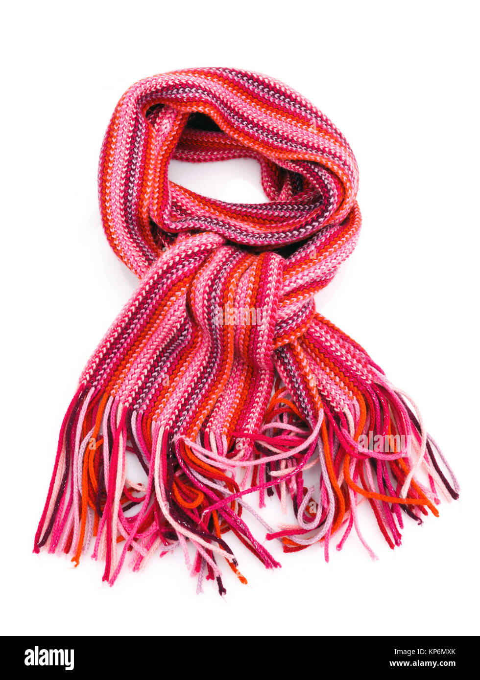 Striped red scarf Stock Photo Alamy