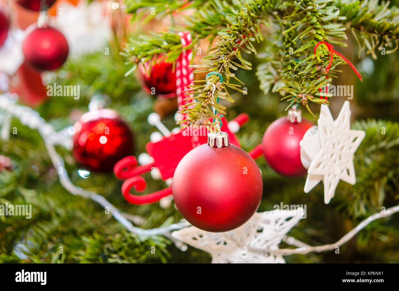 Christmas tree balls Stock Photo - Alamy