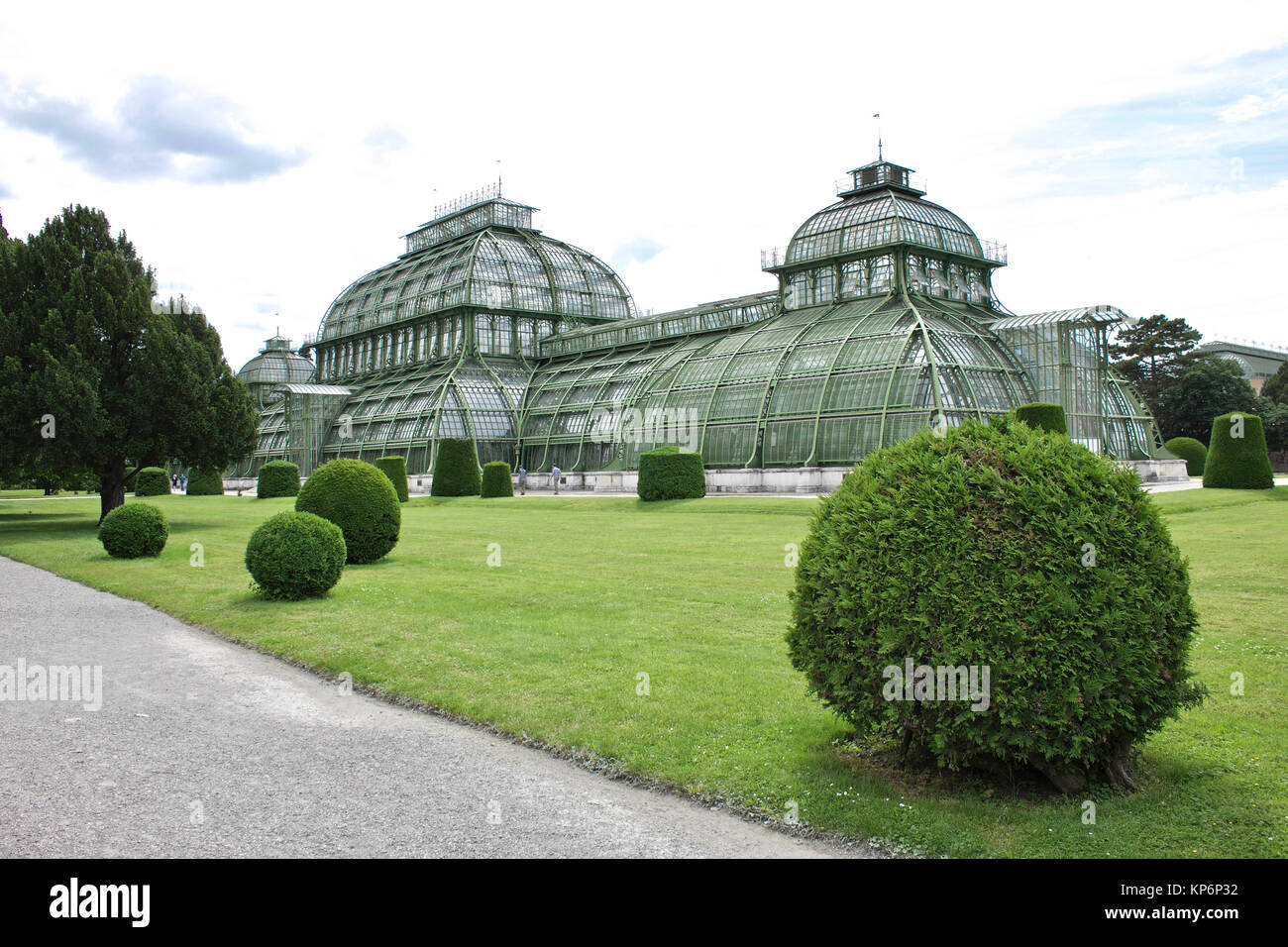 Palm House in Schönbrunn Park, Vienna. Stock Photo