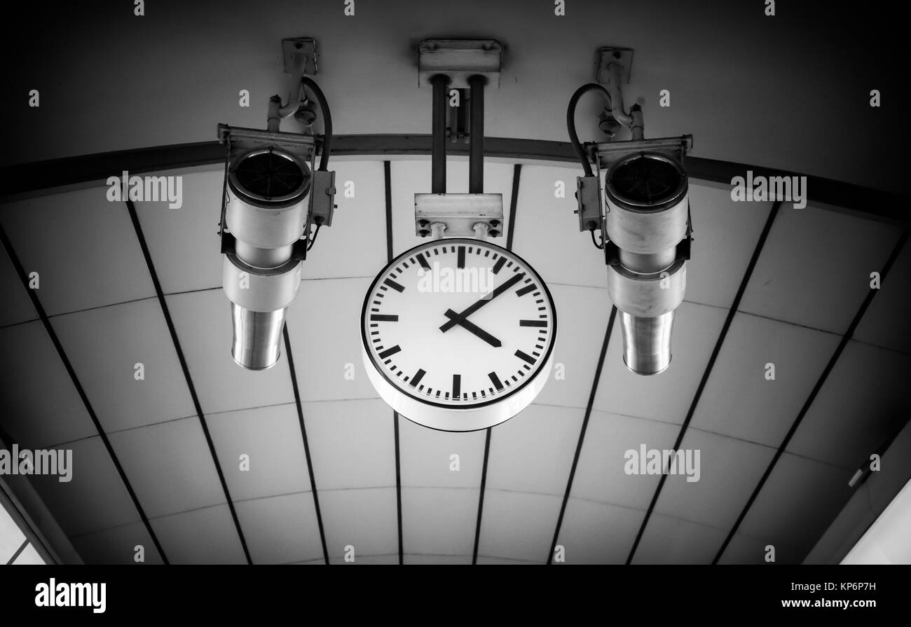 Victorian wall clock Black and White Stock Photos & Images - Alamy