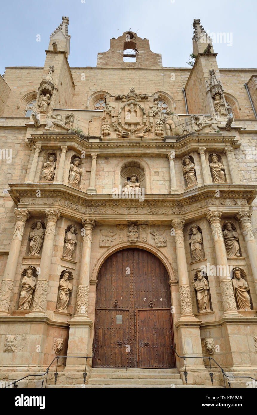 Baroque entrance of the church of Santa Maria Stock Photo - Alamy