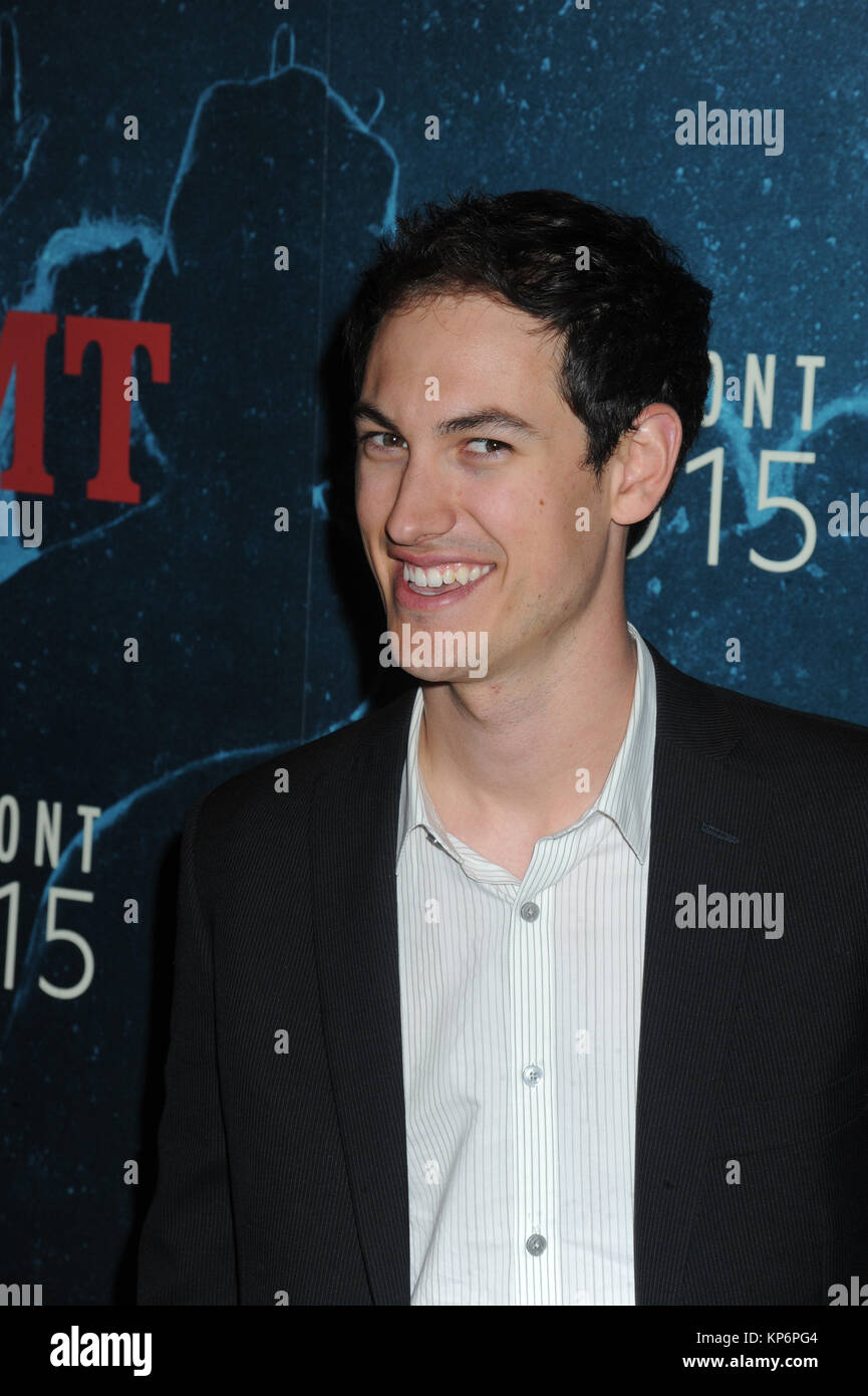 NEW YORK, NY - APRIL 02: Joey Logano attends the 2015 CMT Upfront at TheTimesCenter on April 2, 2015 in New York City.   People:  Joey Logano Stock Photo