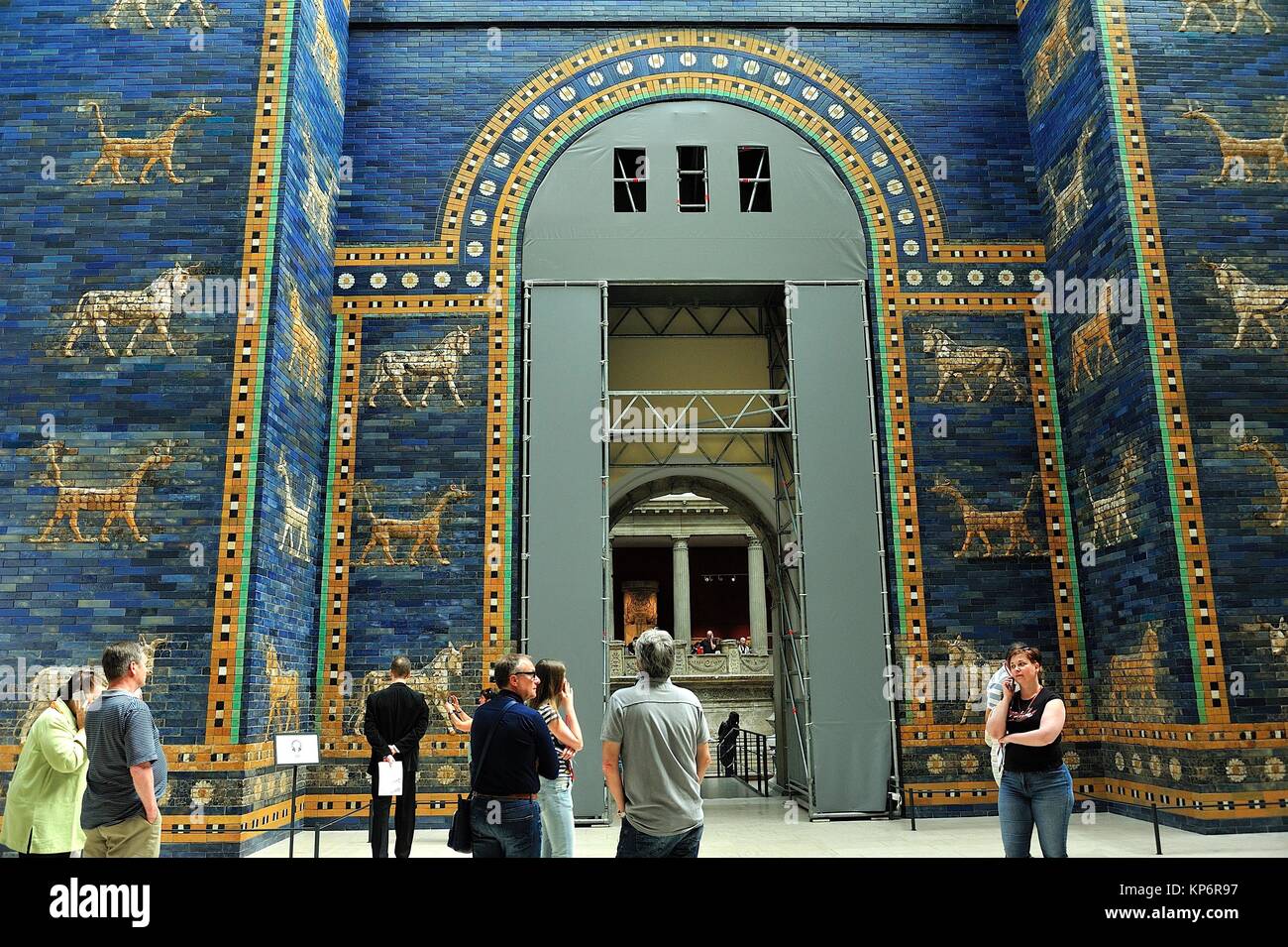 The Ishtar Gate from Babylon, 575 BC, at the Pergamon Museum. Berlin,  Germany Stock Photo - Alamy