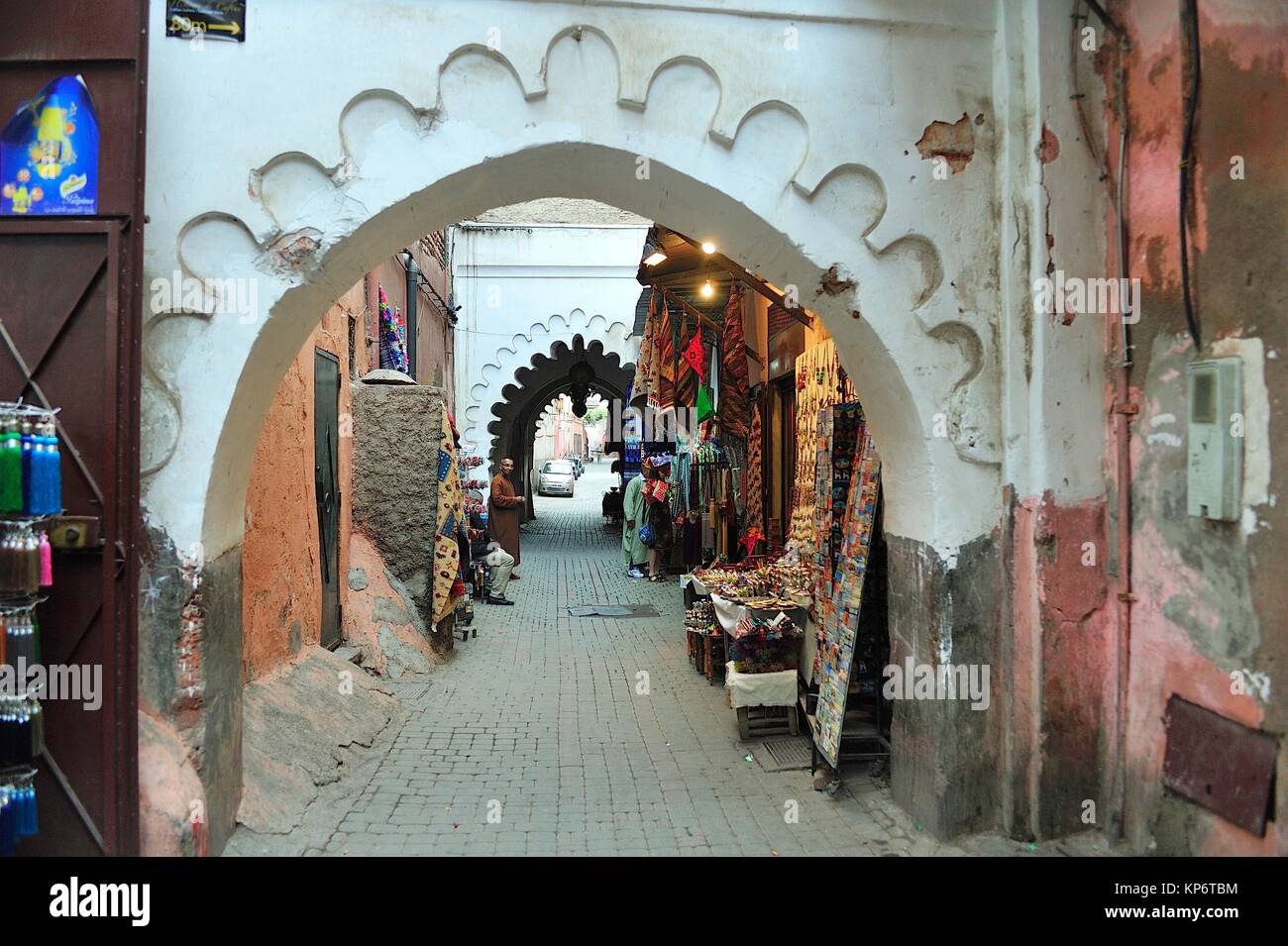 The souk. Marrakesh city, Morocco Stock Photo