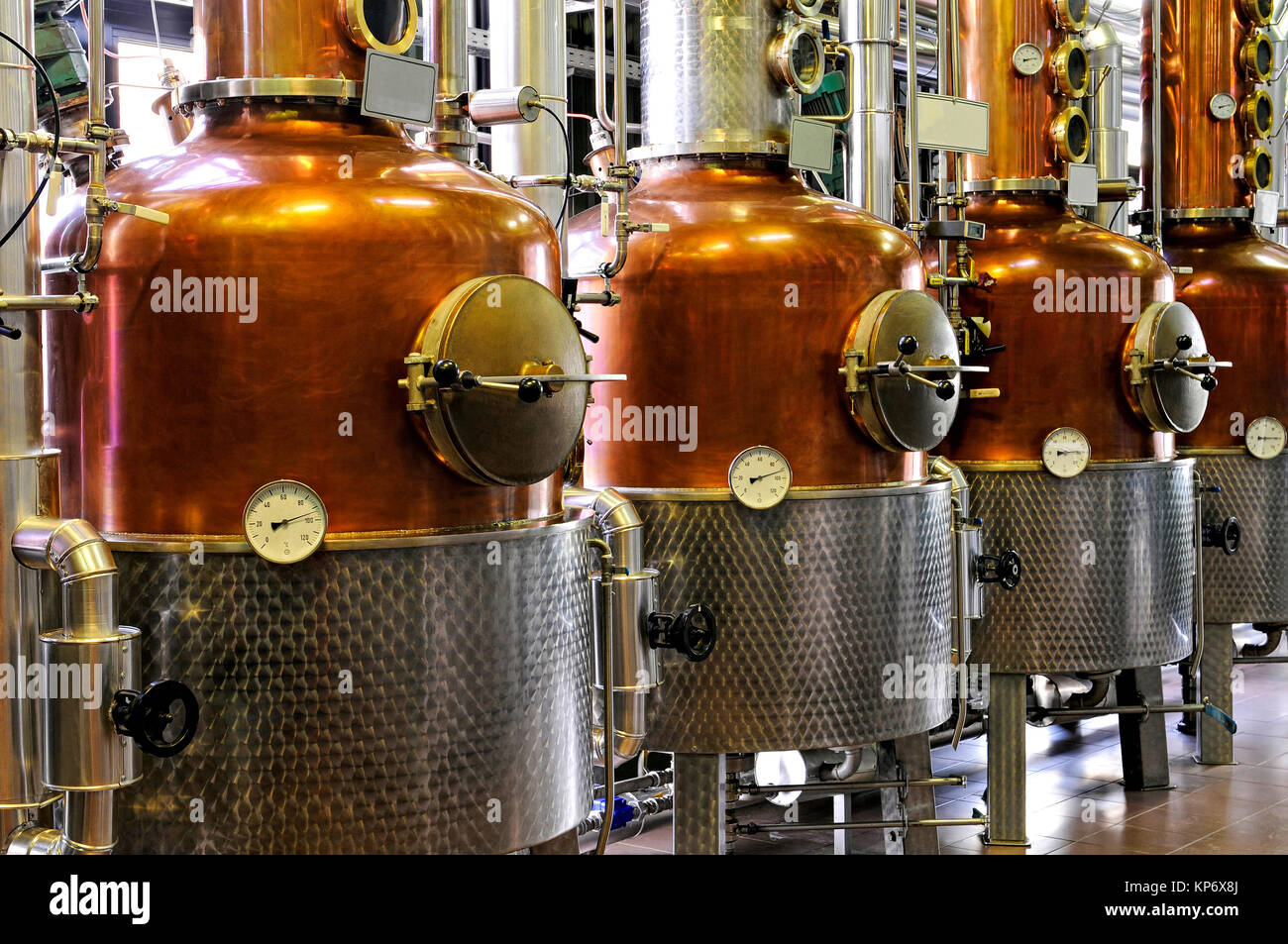 Distillery copper Stock Photo Alamy