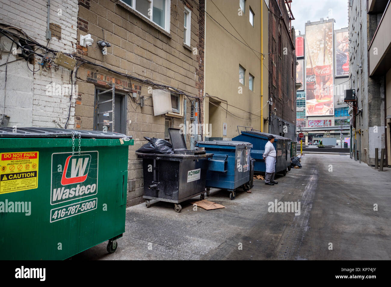 Dumpster and man hires stock photography and images Alamy