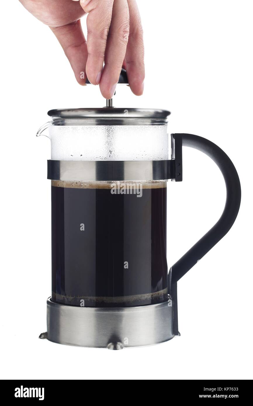 coffee pot with lid Stock Photo Alamy