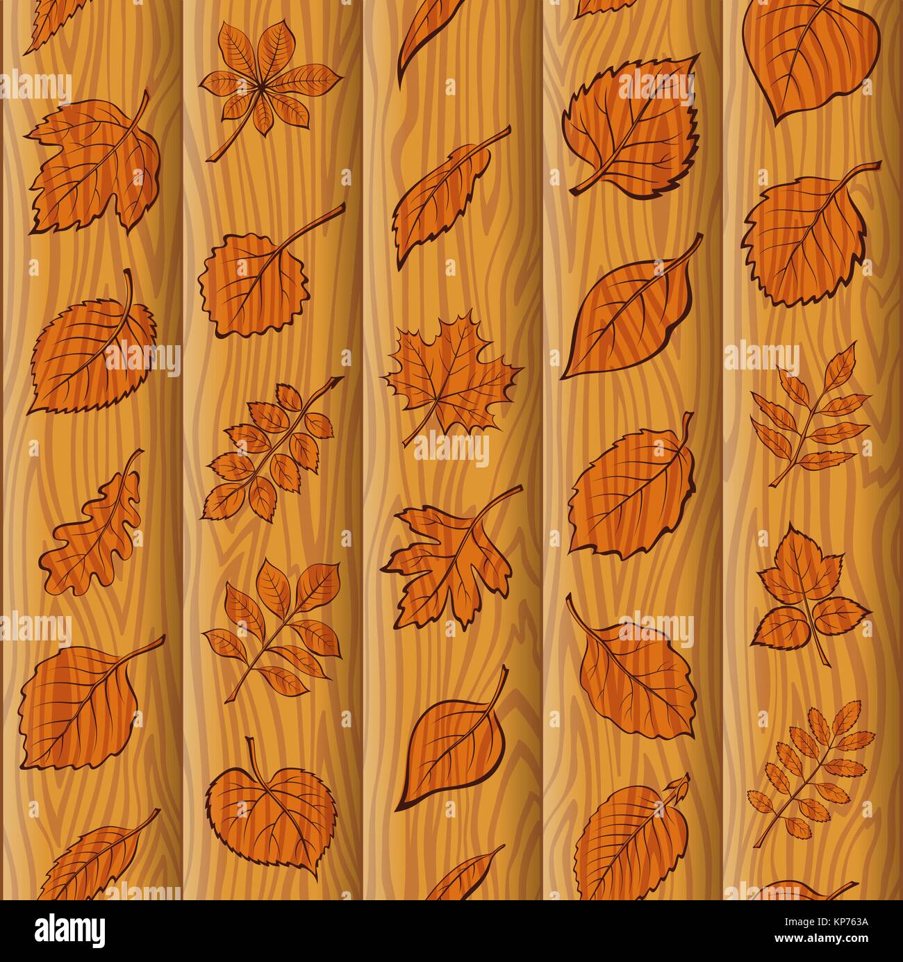 Oak tree leaves cutout Stock Vector Images - Alamy