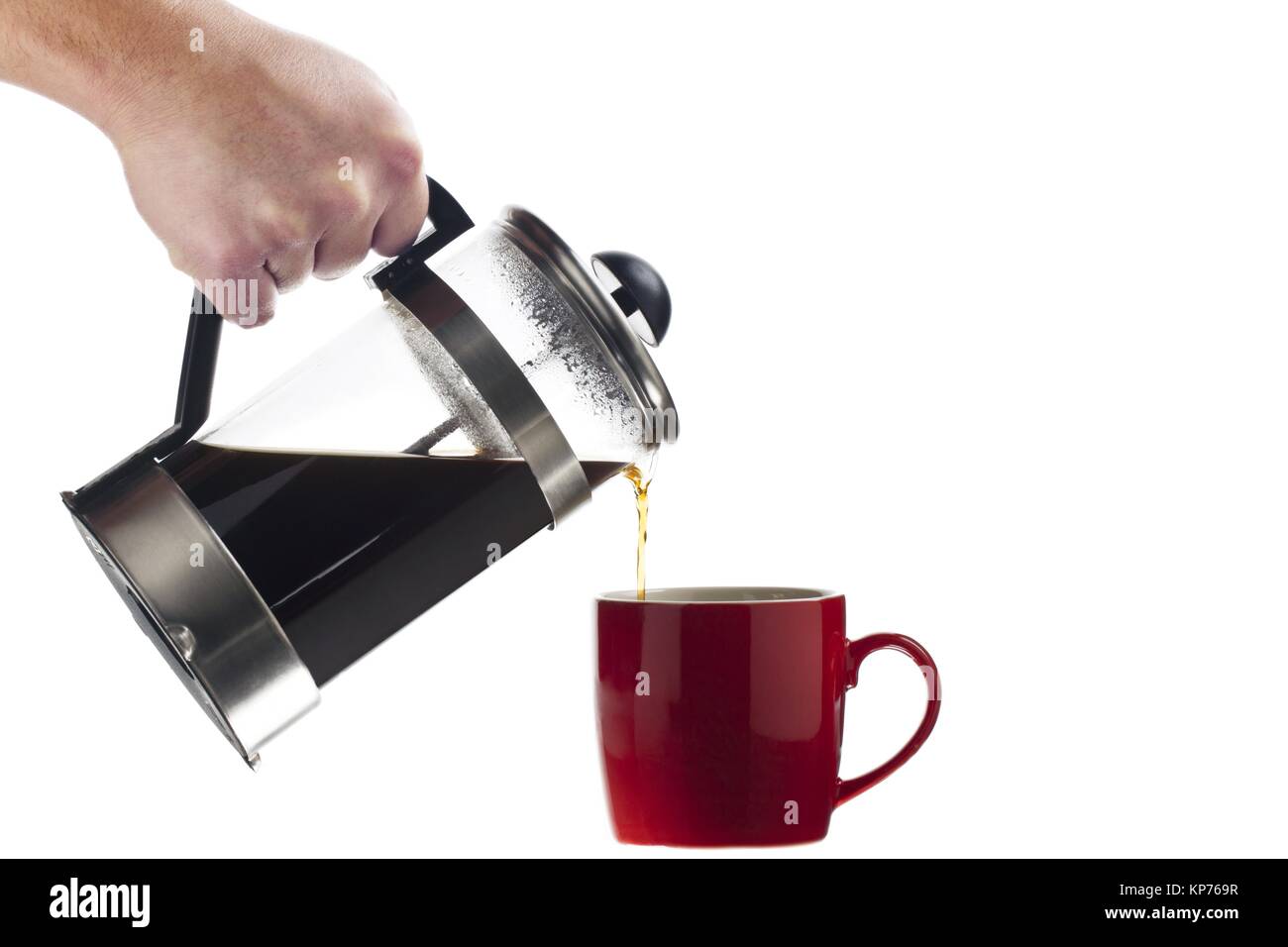 cropped image of a human hand serving coffee Stock Photo Alamy