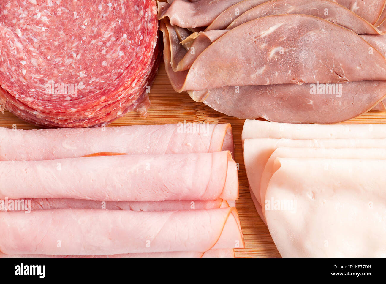 assorted sliced meat Stock Photo Alamy