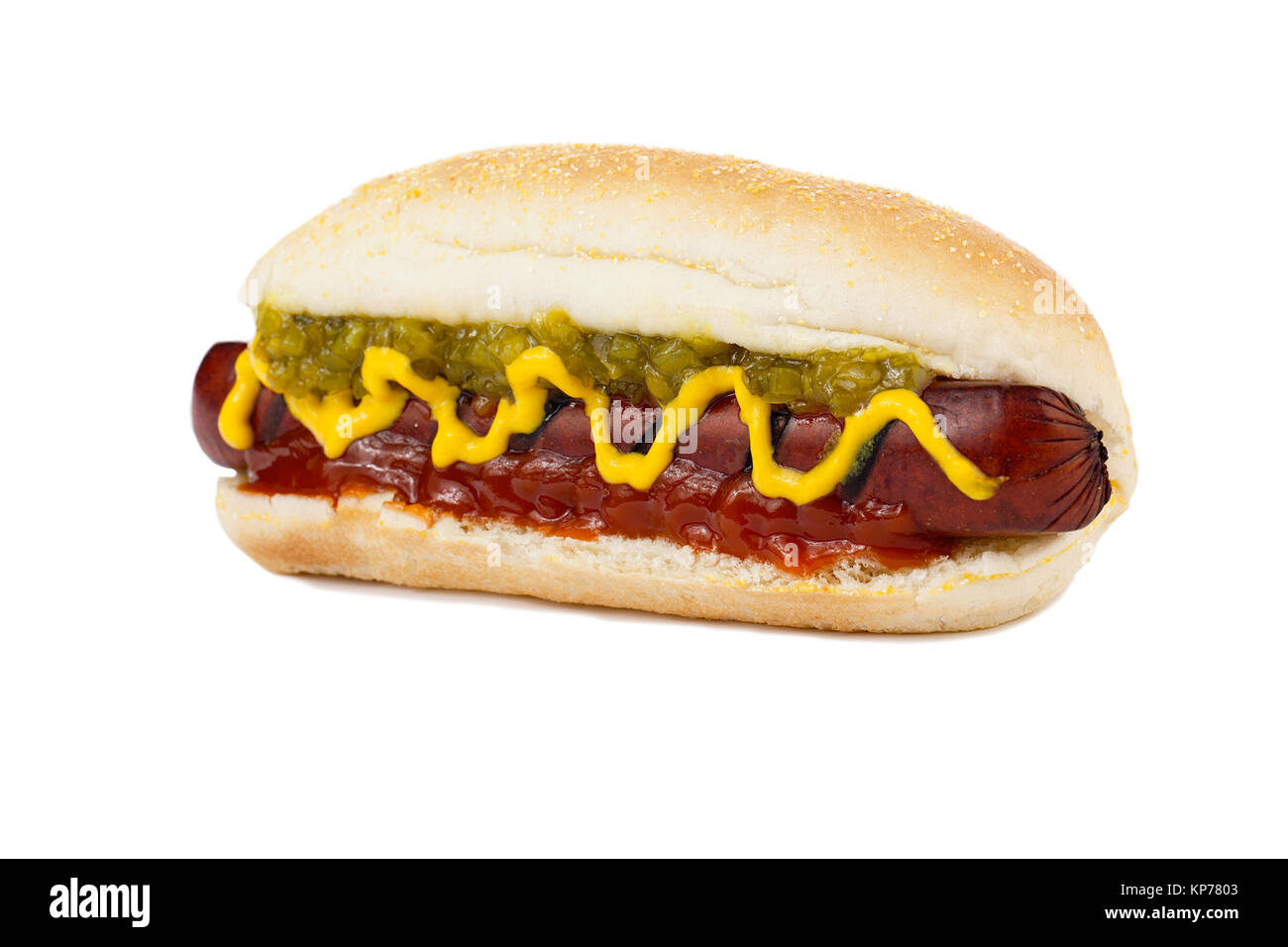 fresh hot dog sandwich Stock Photo Alamy
