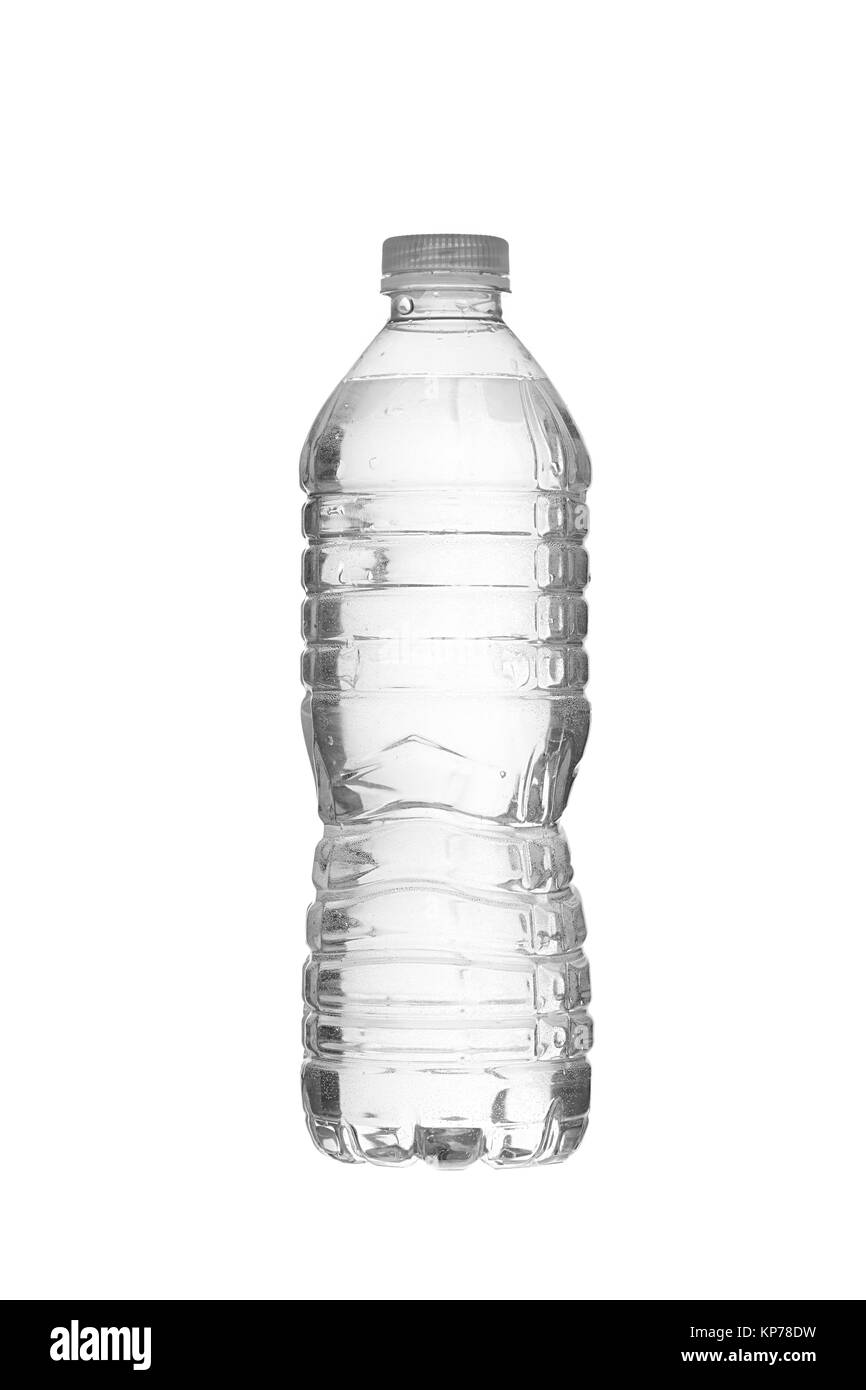 plastic bottle full of water Stock Photo