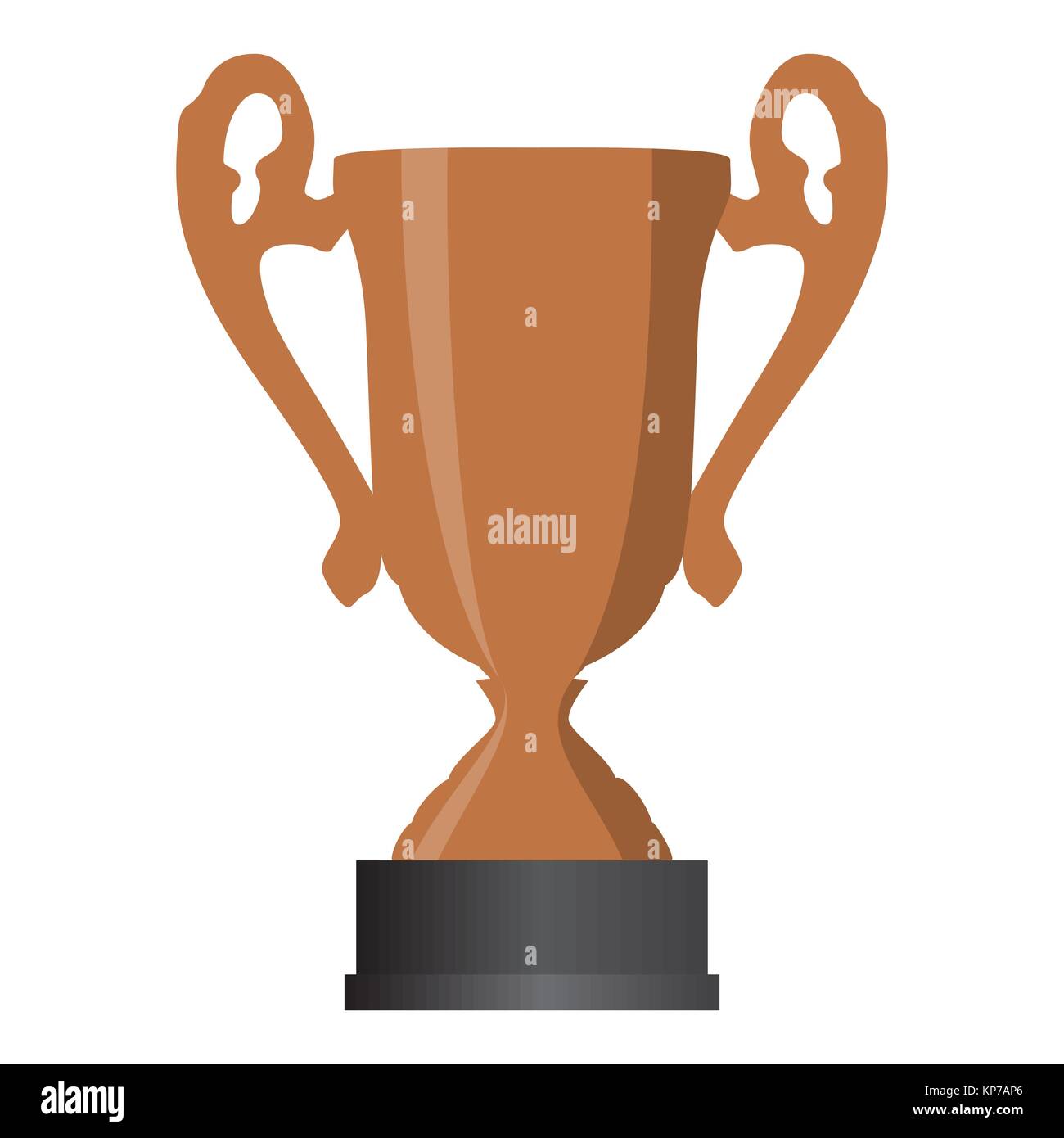 cup winner place on white background. Vector Illustration Stock Image & - Alamy