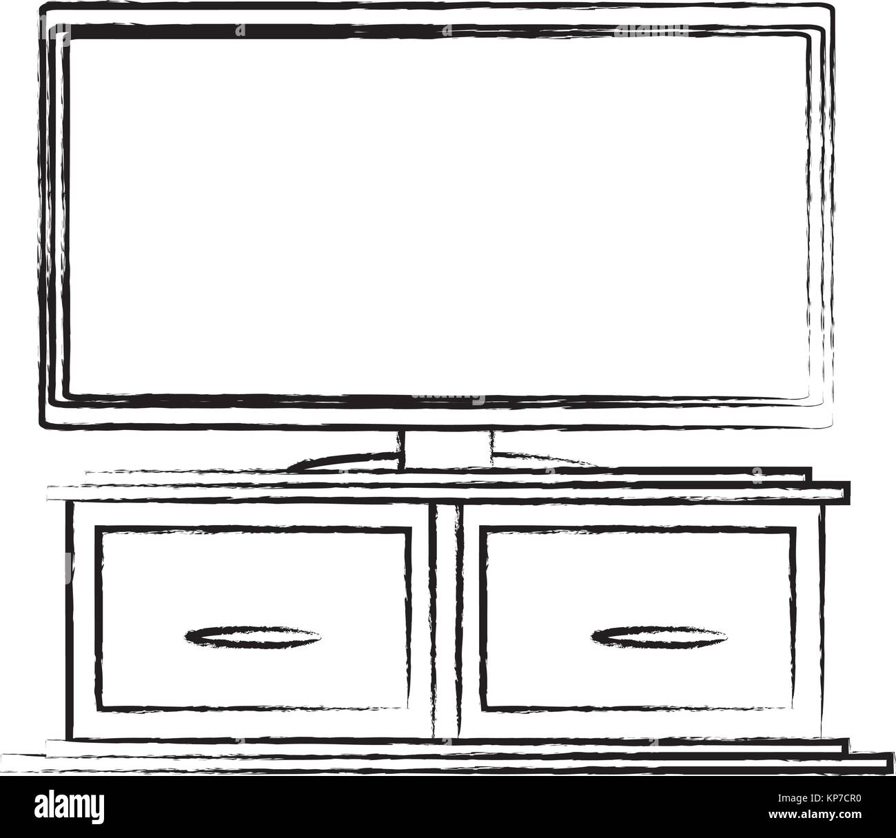 flat television icon Stock Vector Image & Art - Alamy