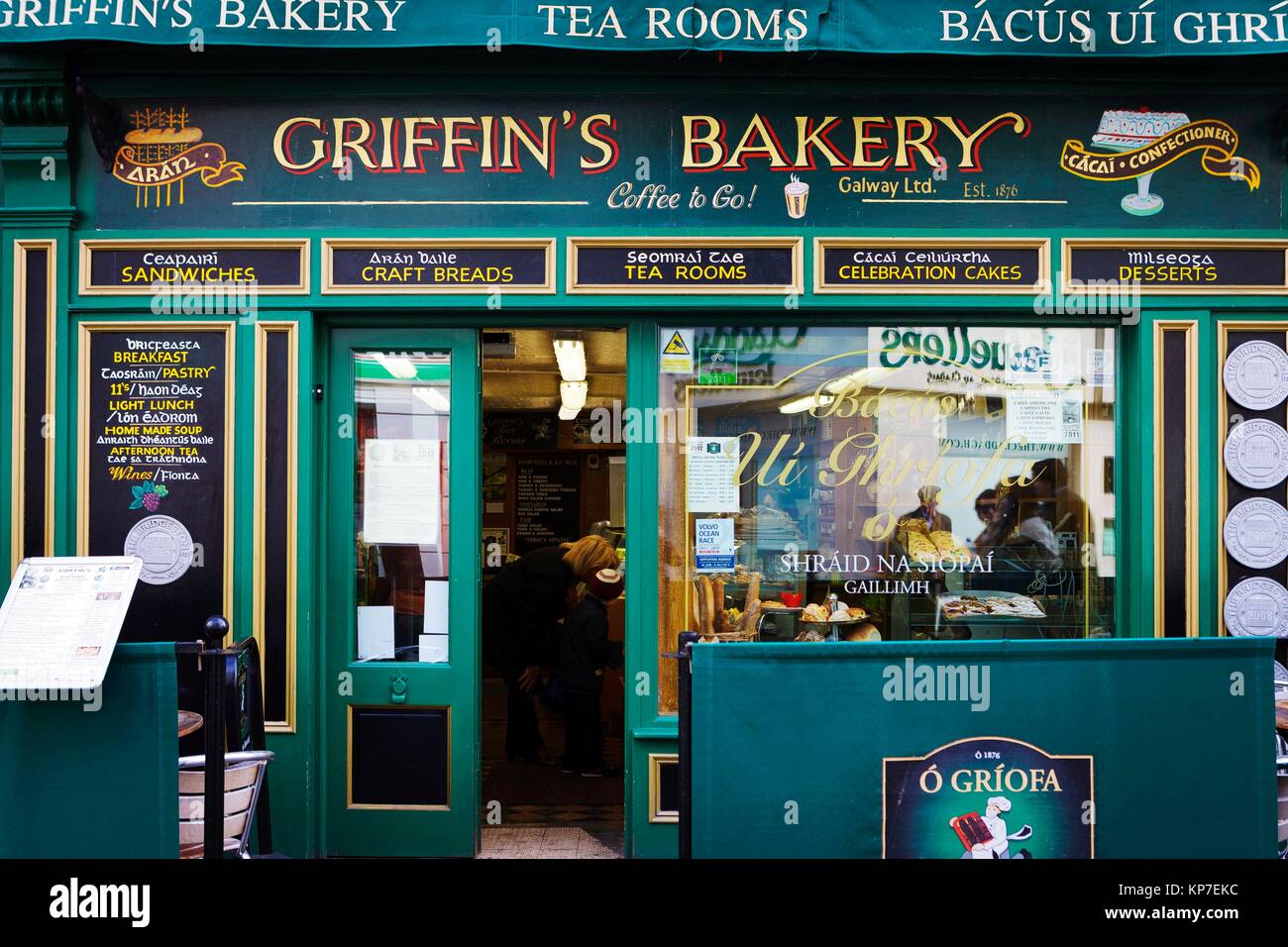 Griffin´s bakery in Church Yard St., center town, Latin Quarter, Galway