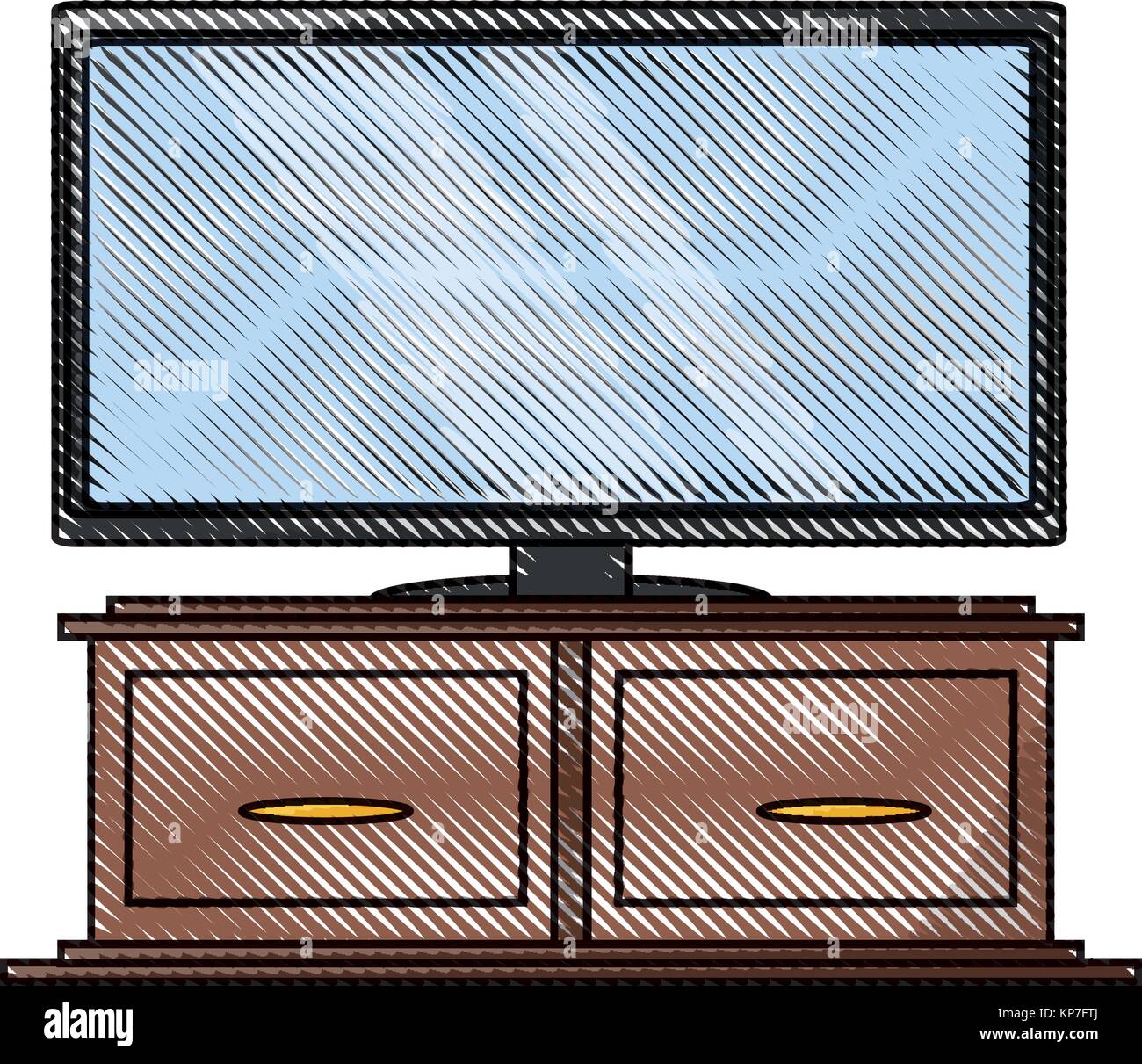 flat television icon Stock Vector Image & Art - Alamy