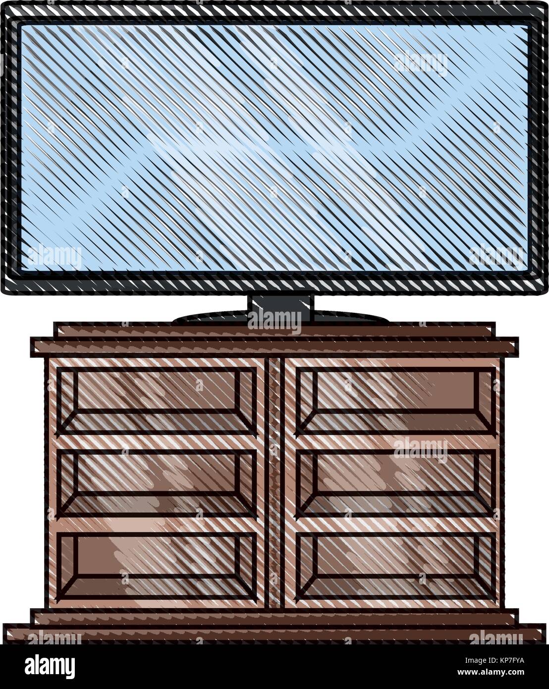 flat television icon Stock Vector Image & Art - Alamy