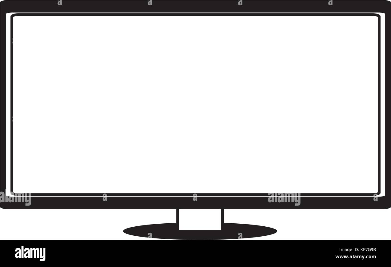 flat television icon Stock Vector Image & Art - Alamy