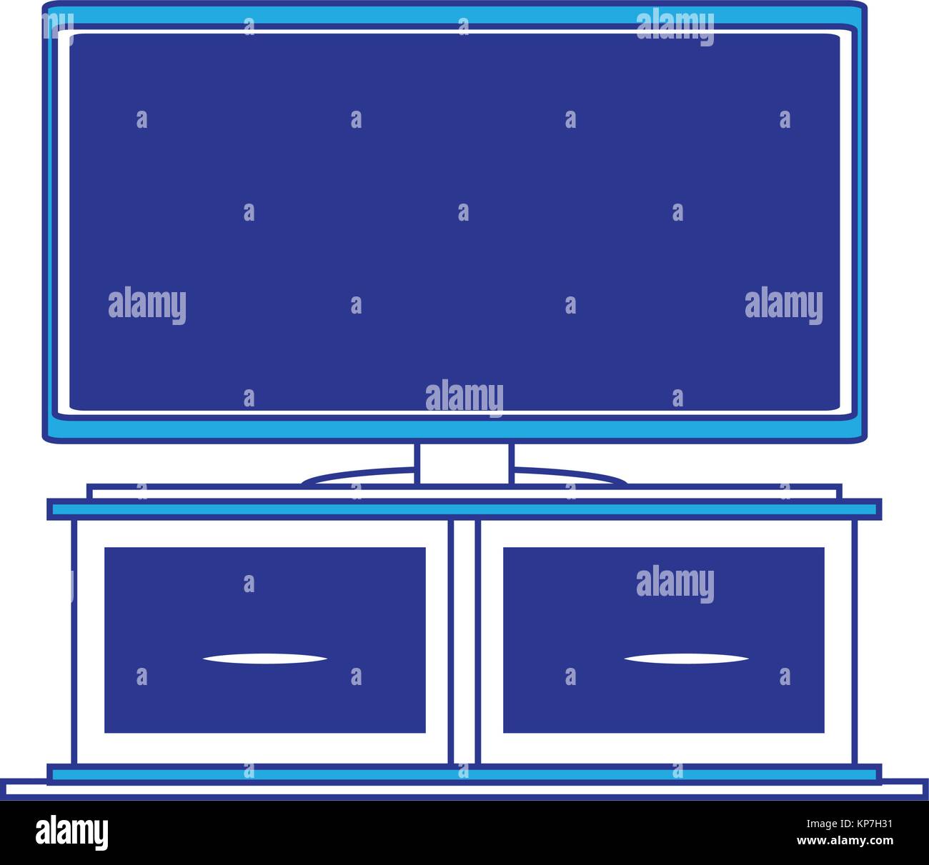 flat television icon Stock Vector Image & Art - Alamy