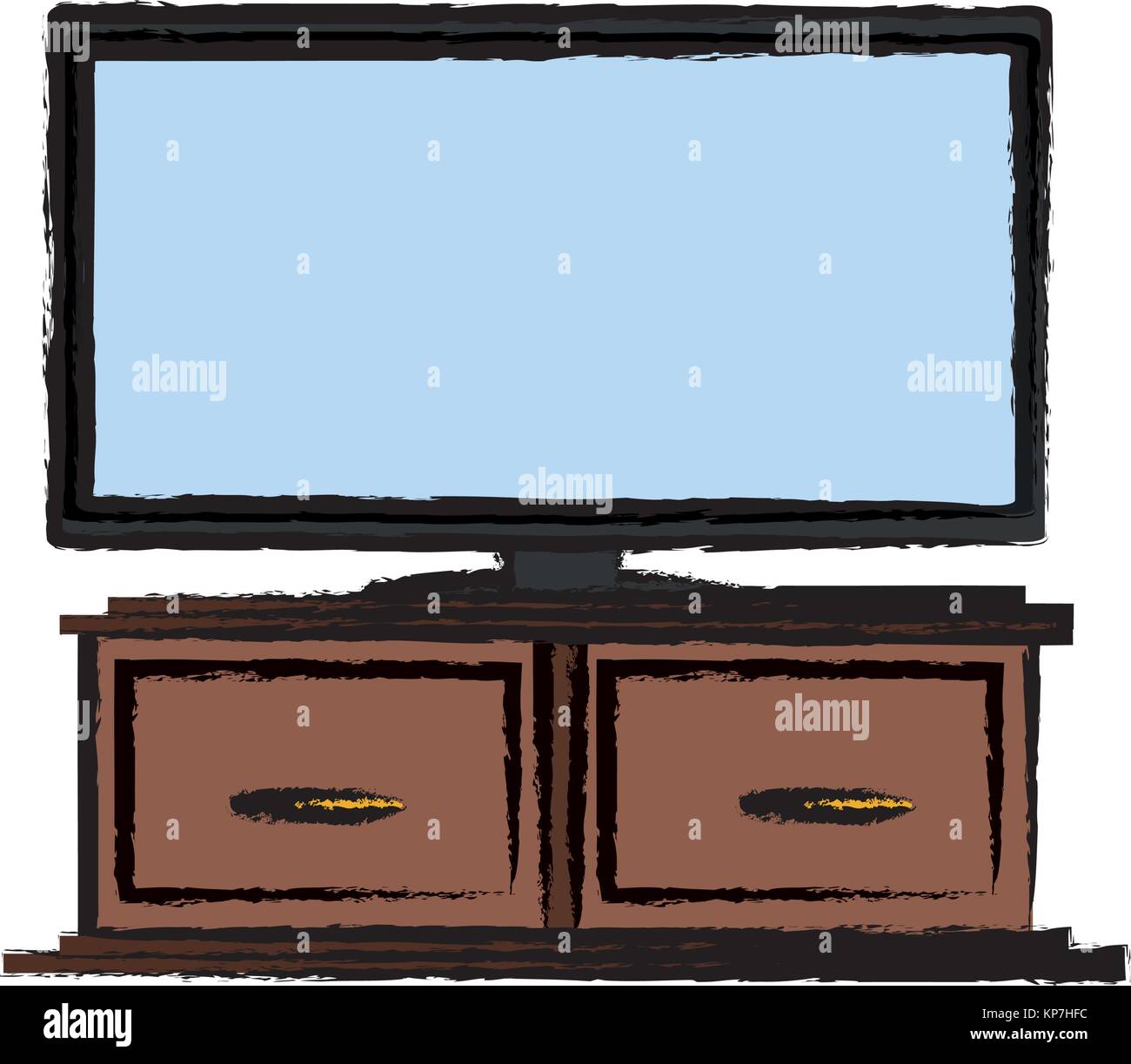 flat television icon Stock Vector Image & Art - Alamy