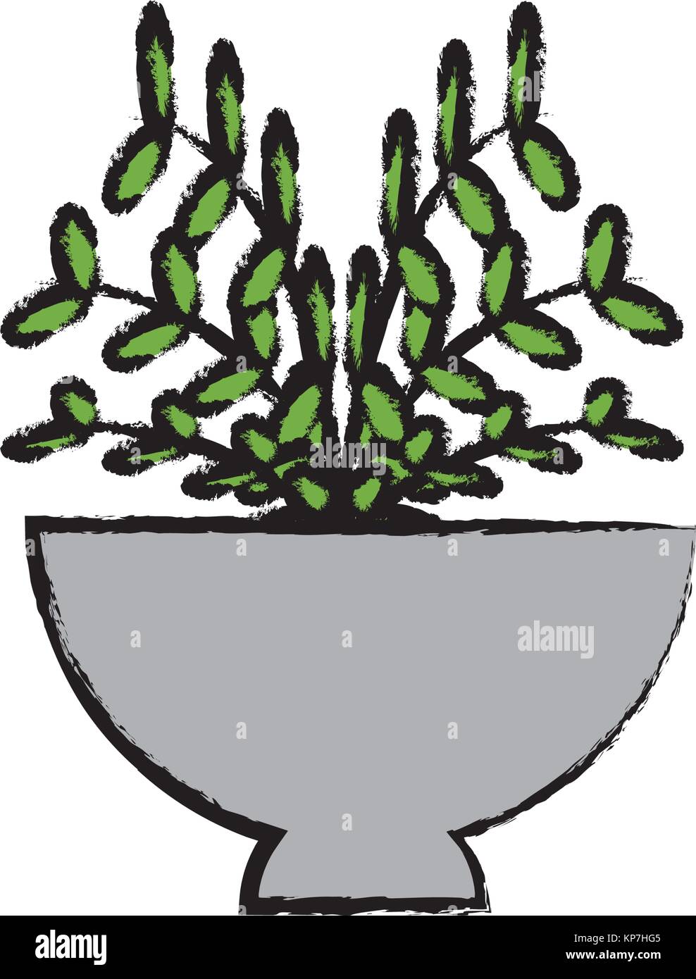 plant in a flowerpot Stock Vector Image & Art - Alamy