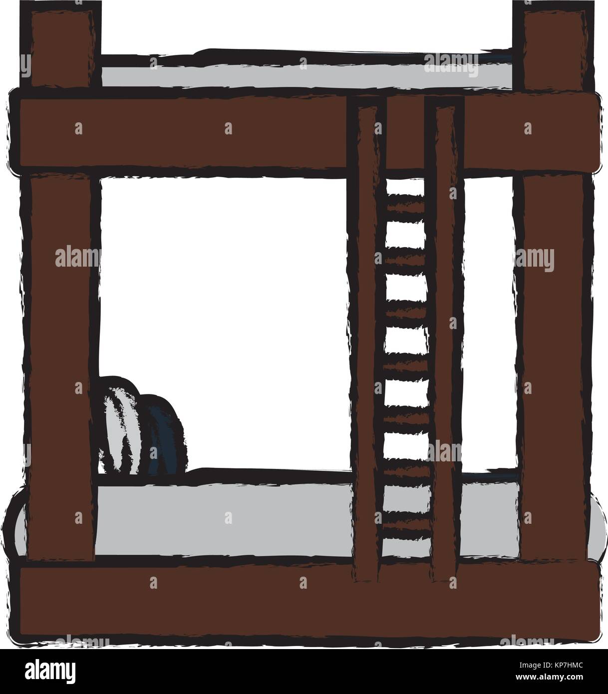 style of double deck bed