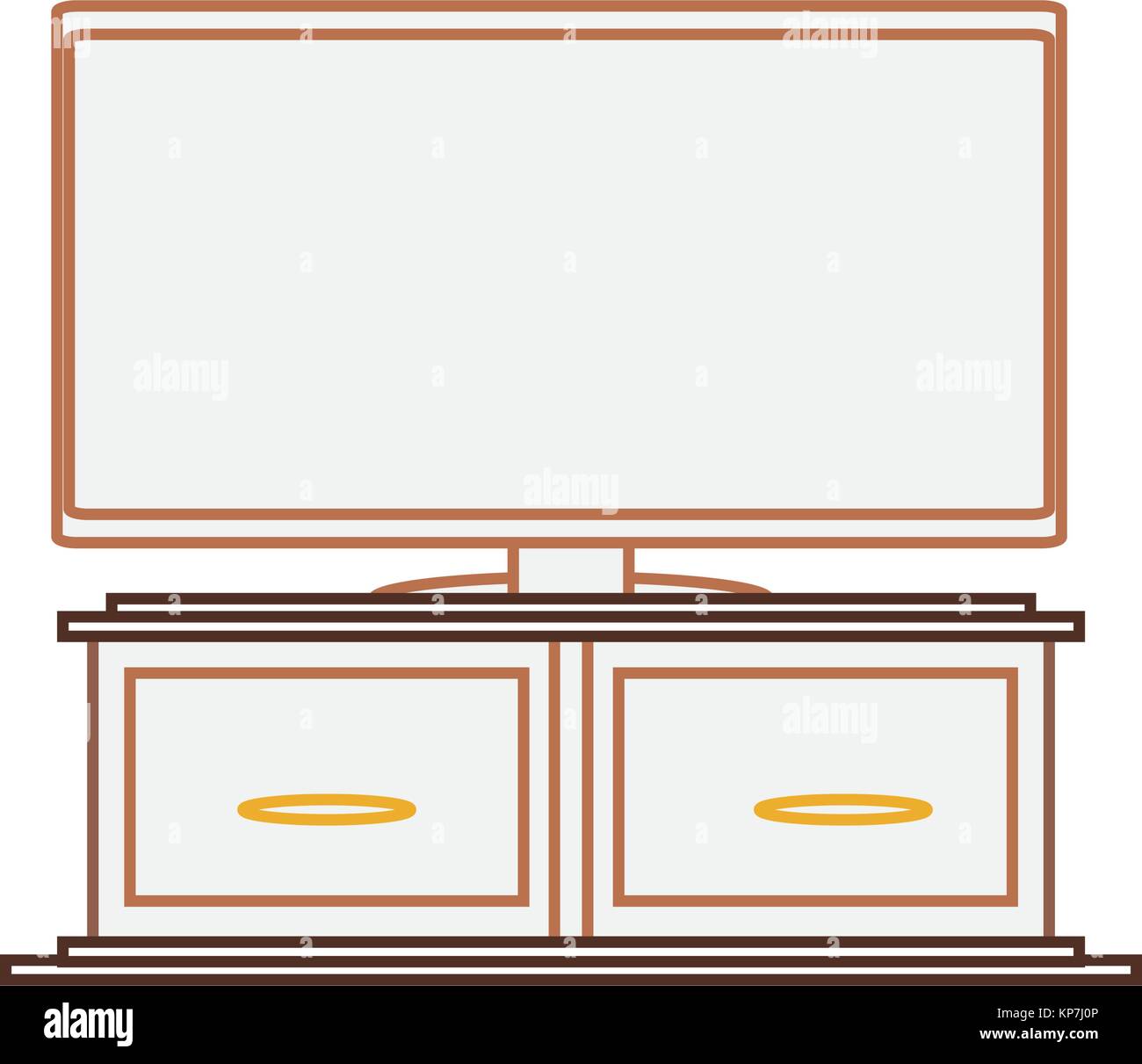 flat television icon Stock Vector Image & Art - Alamy