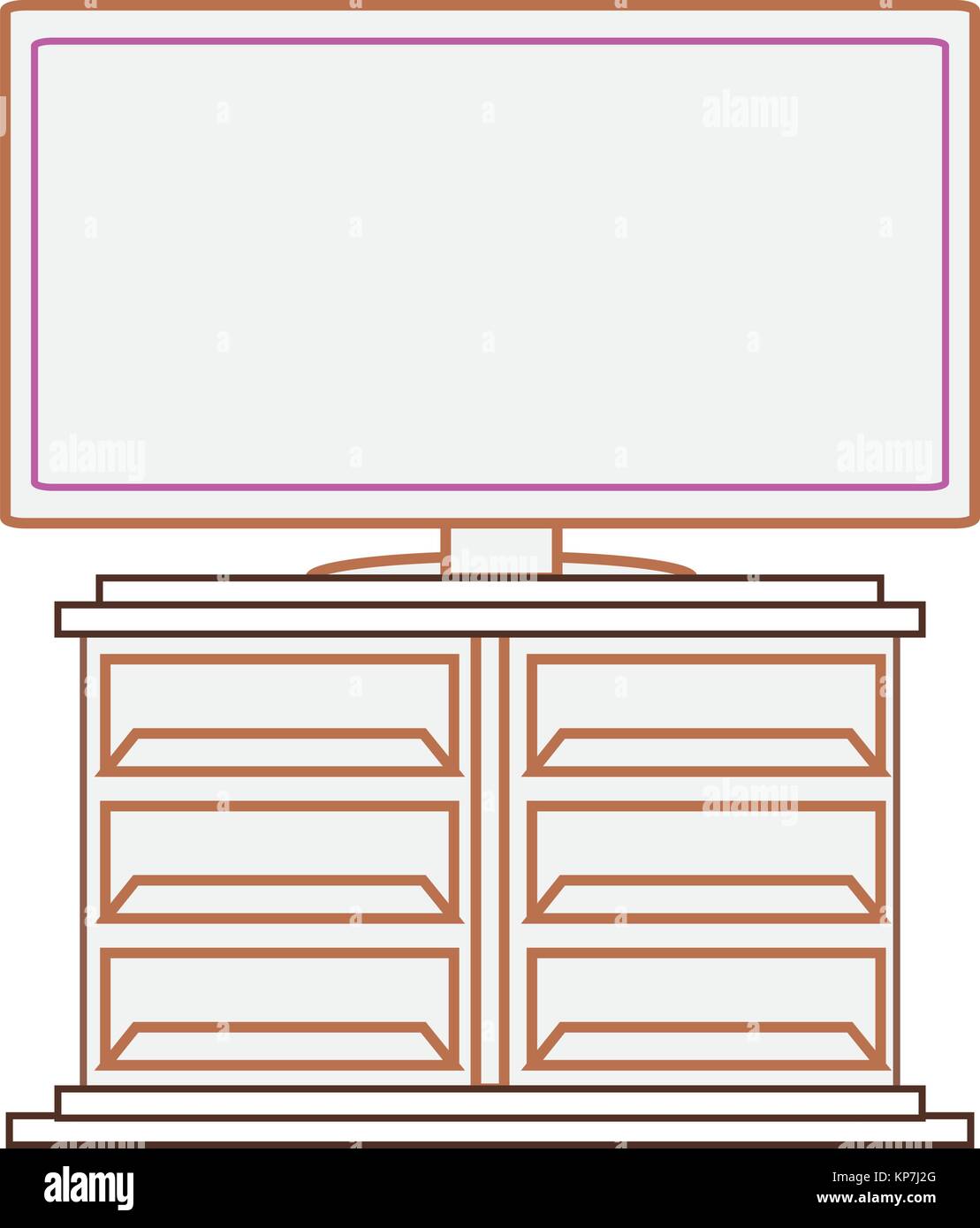 flat television icon Stock Vector Image & Art - Alamy