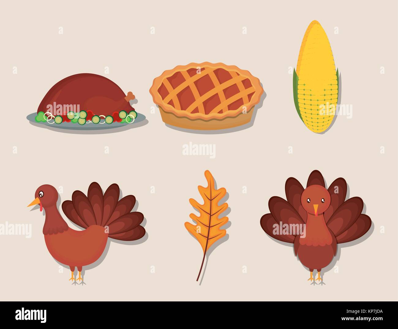 set of thanksgiving holiday season Stock Vector Image & Art - Alamy