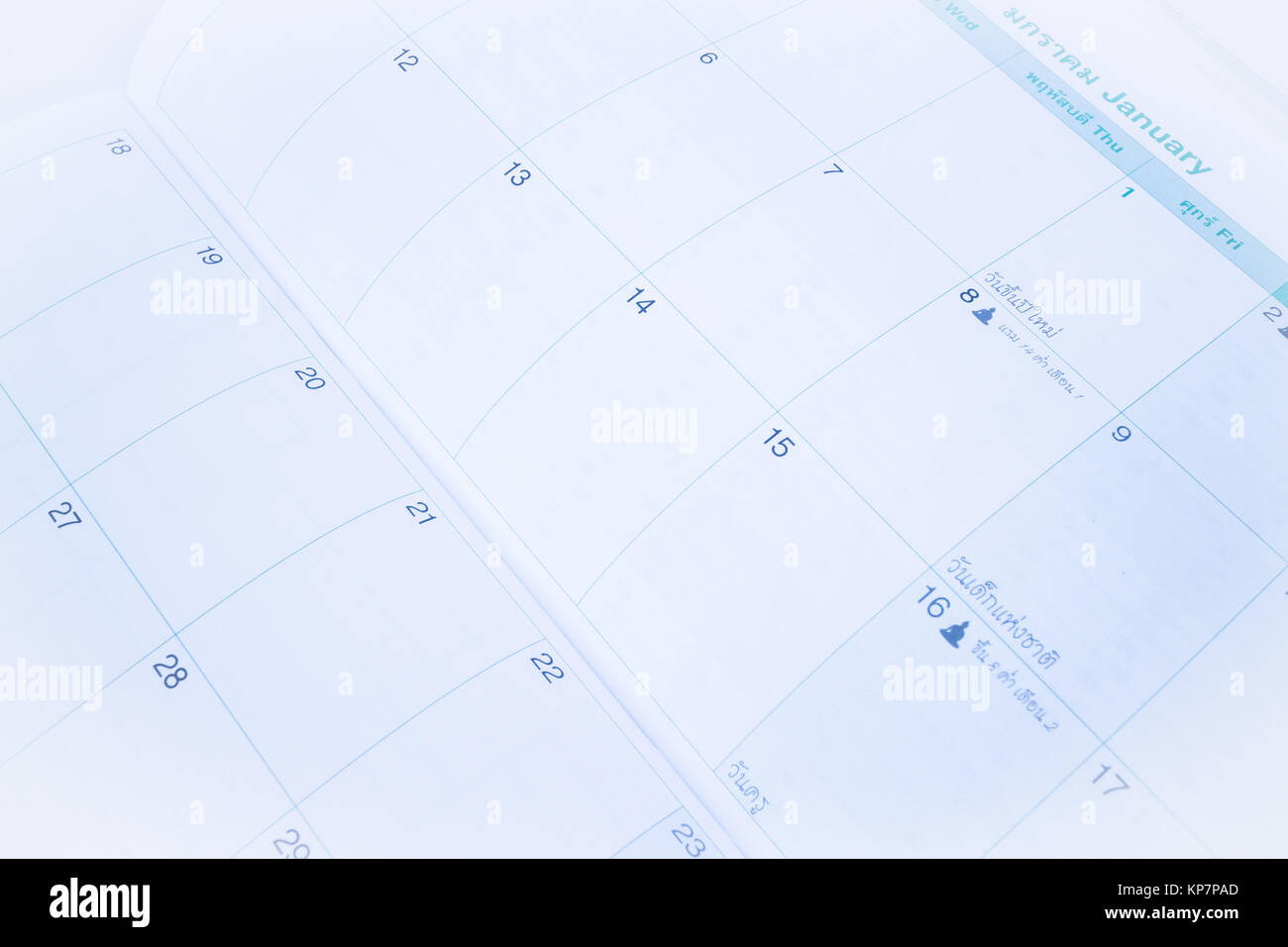 organizer-calendar-template-paper-up-close-stock-photo-alamy