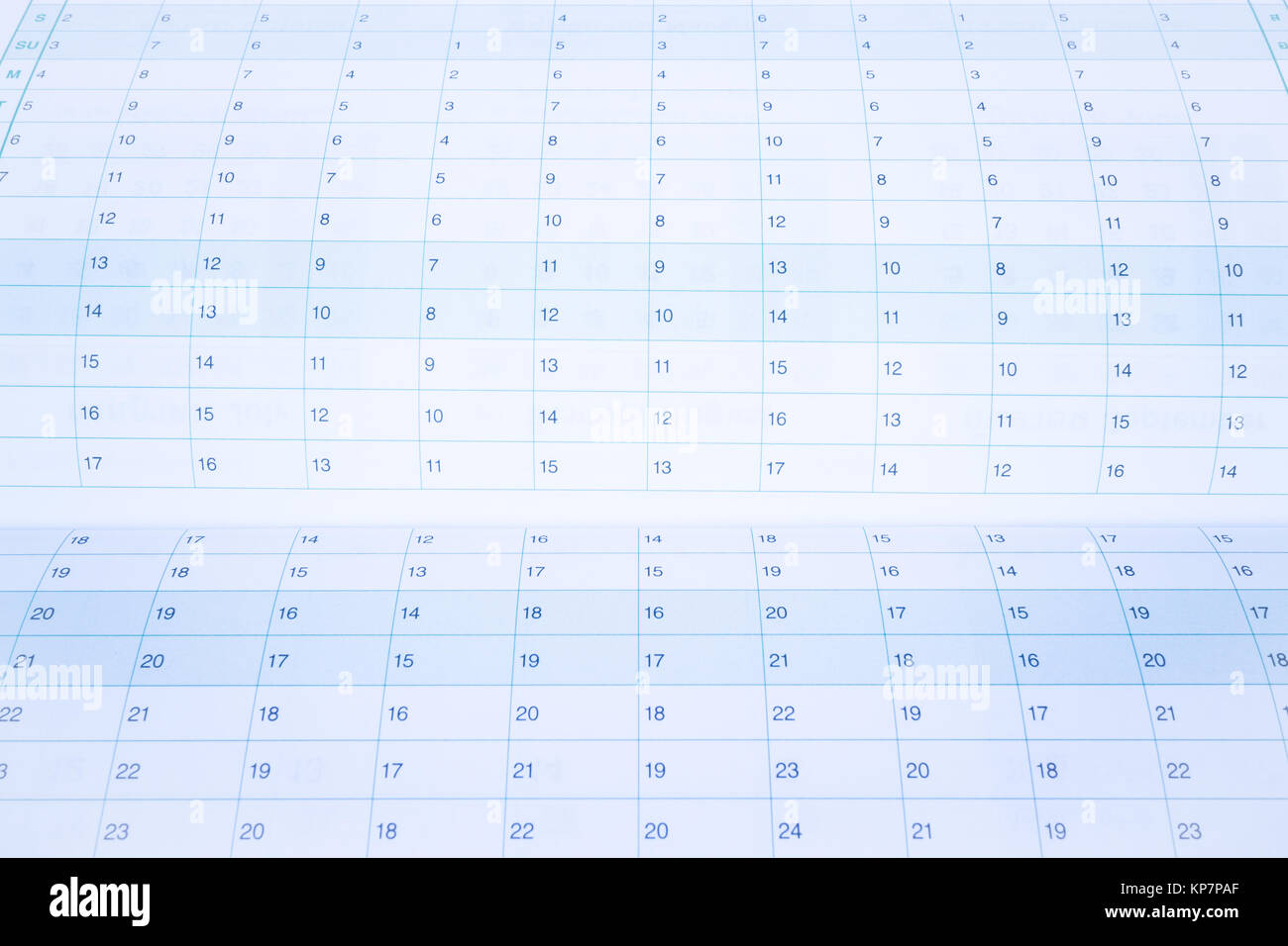 organizer-calendar-template-paper-up-close-stock-photo-alamy