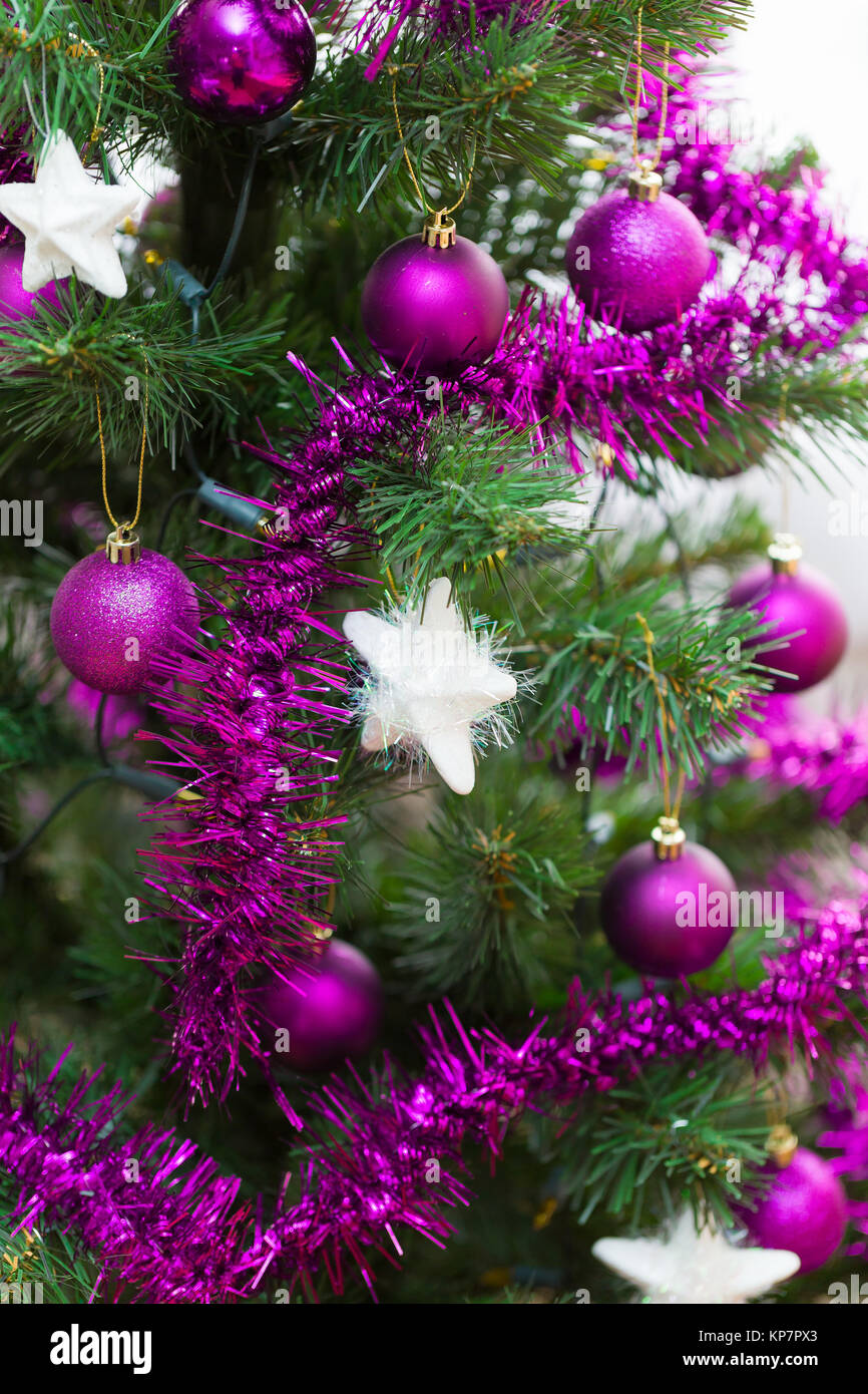 Decorated christmas tree Stock Photo Alamy