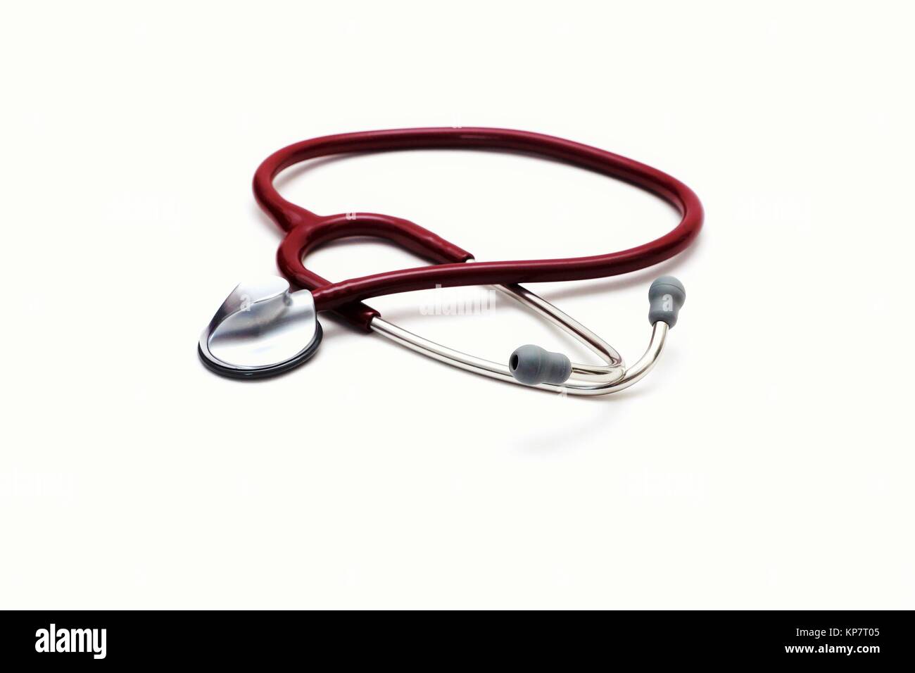 stethoscope on white background Stock Photo - Alamy