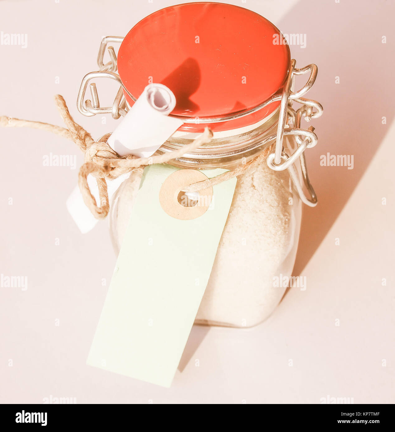 Bath salts jar vintage Stock Photo - Alamy