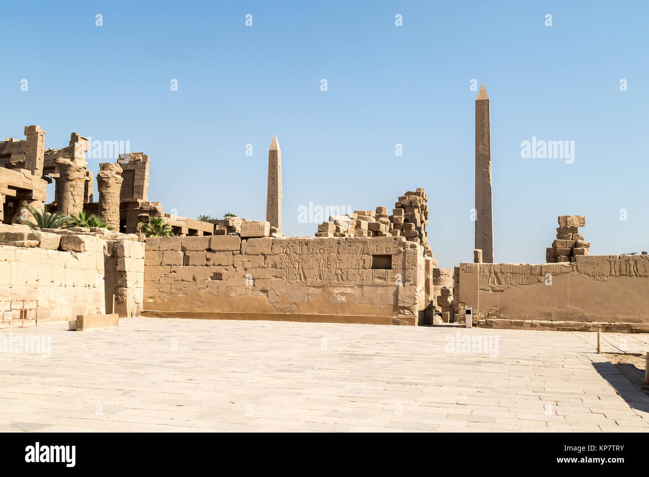 Obelisks and Hieroglyphs at Karnak Temple, Luxor, Egypt Stock Photo - Alamy