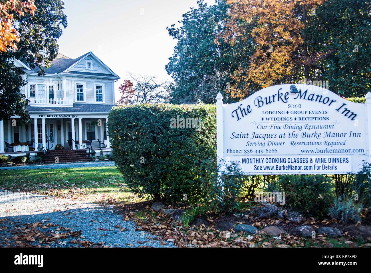 Beautiful View Of The Colonial Inn Bed And Breakfast Stock Photo